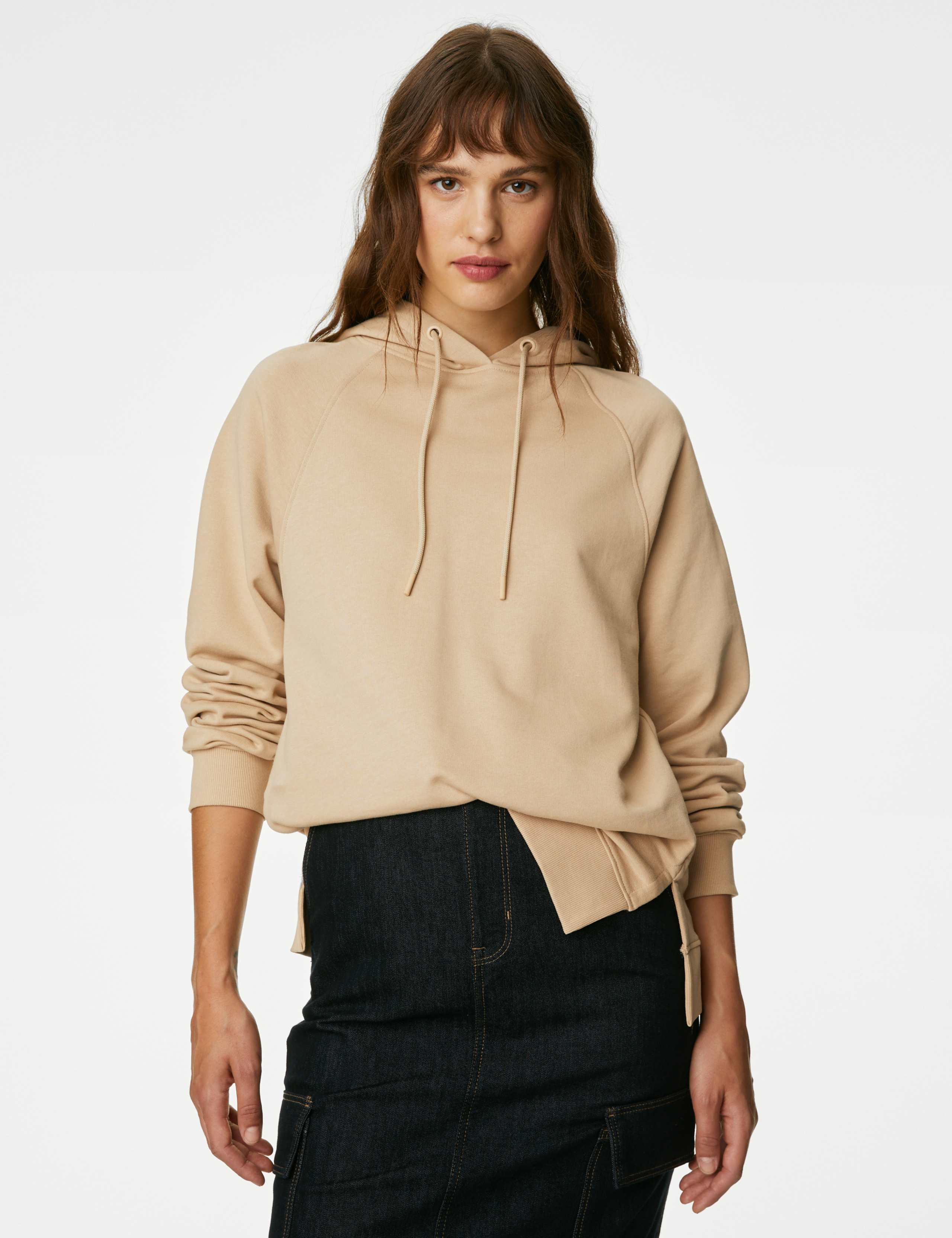 Pure Cotton Longline Hoodie 1 of 5