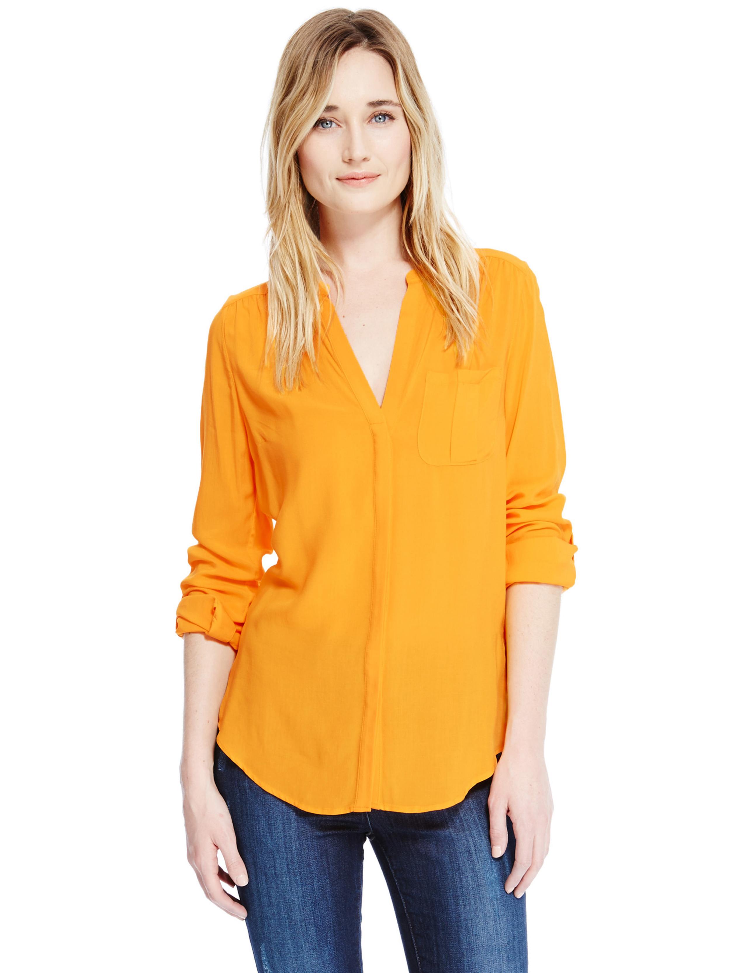 Notch Neck Blouse 1 of 3