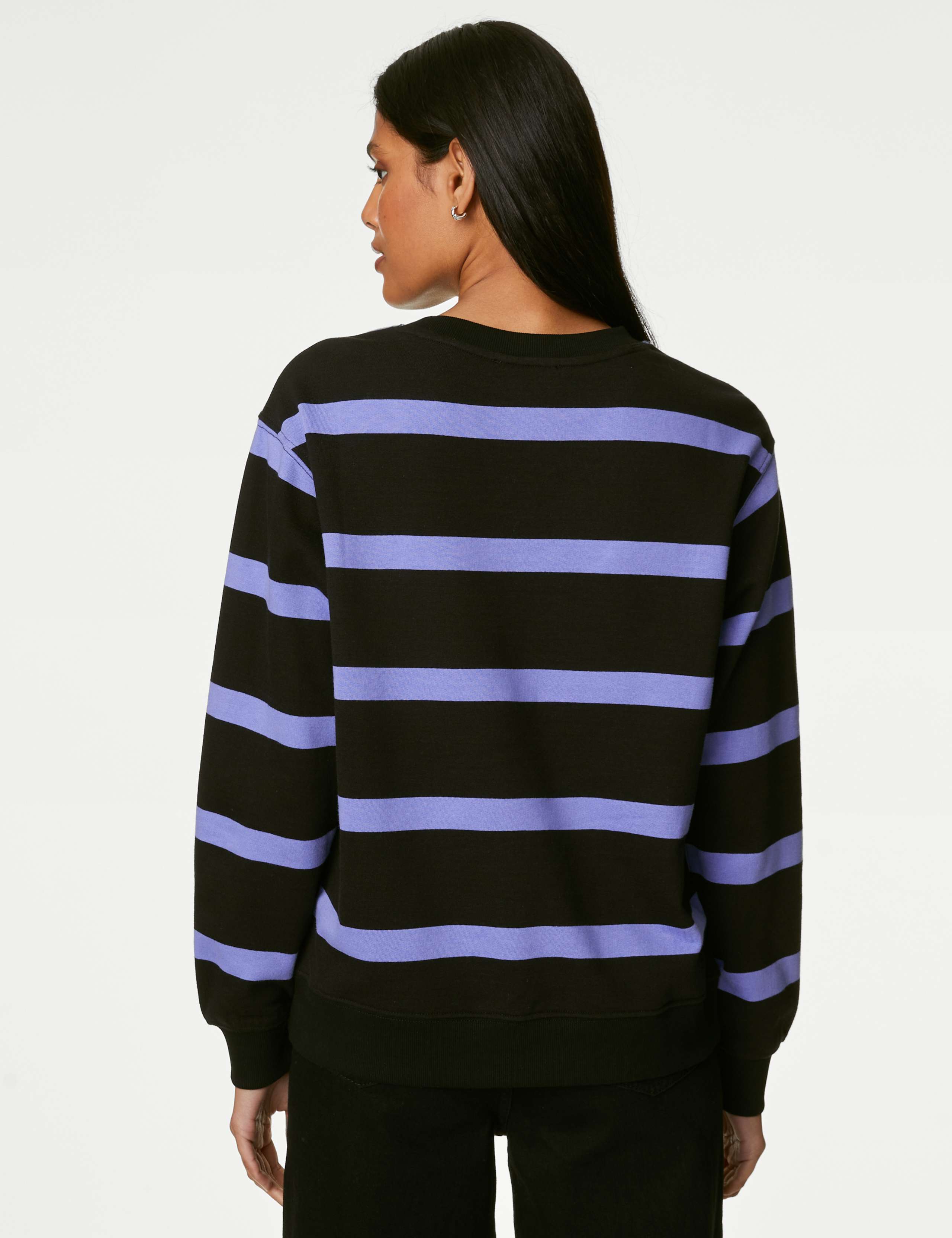 Cotton Rich Striped Sweatshirt 5 of 5