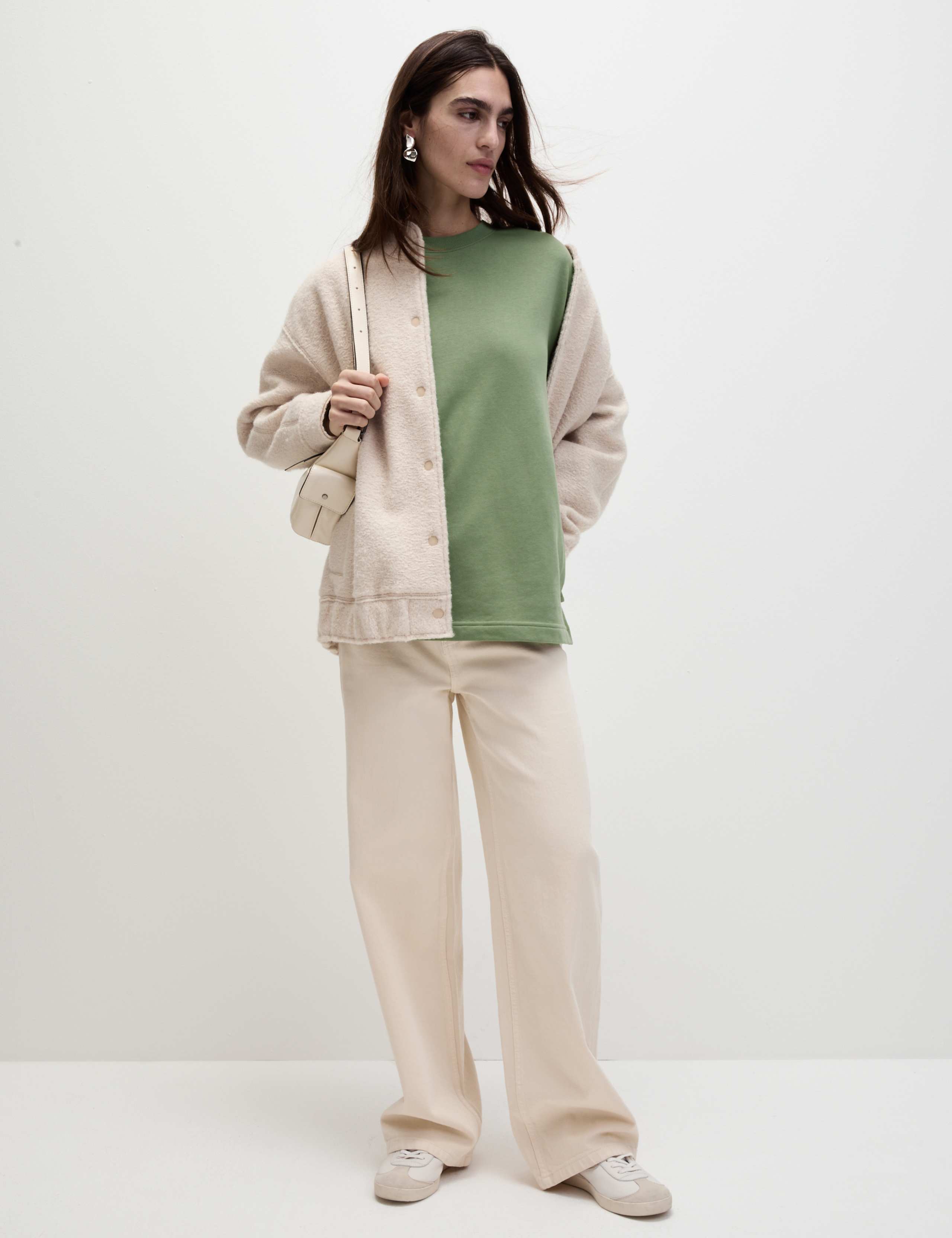 Cotton Rich Oversized Longline Sweatshirt 3 of 6