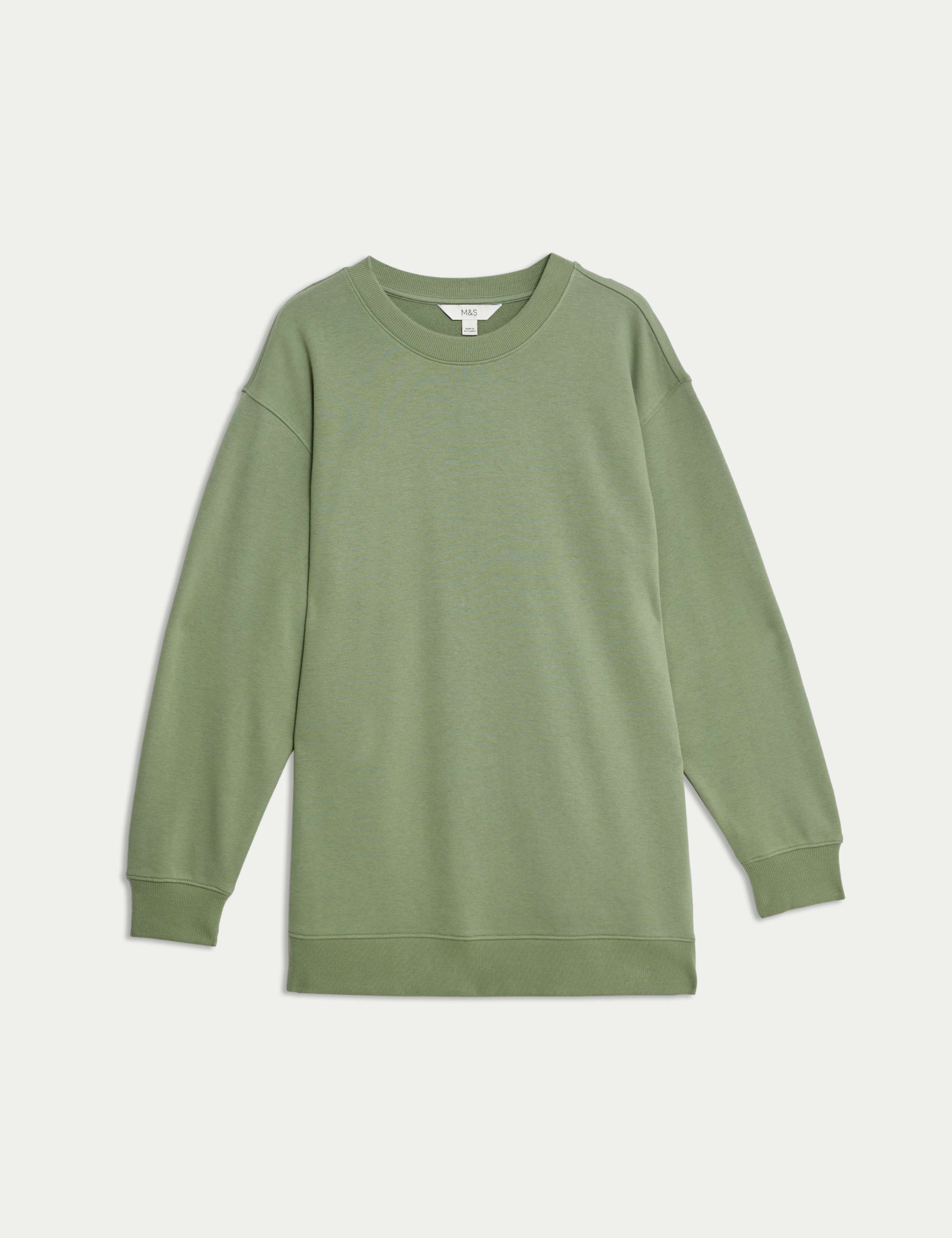 Cotton Rich Oversized Longline Sweatshirt 2 of 6