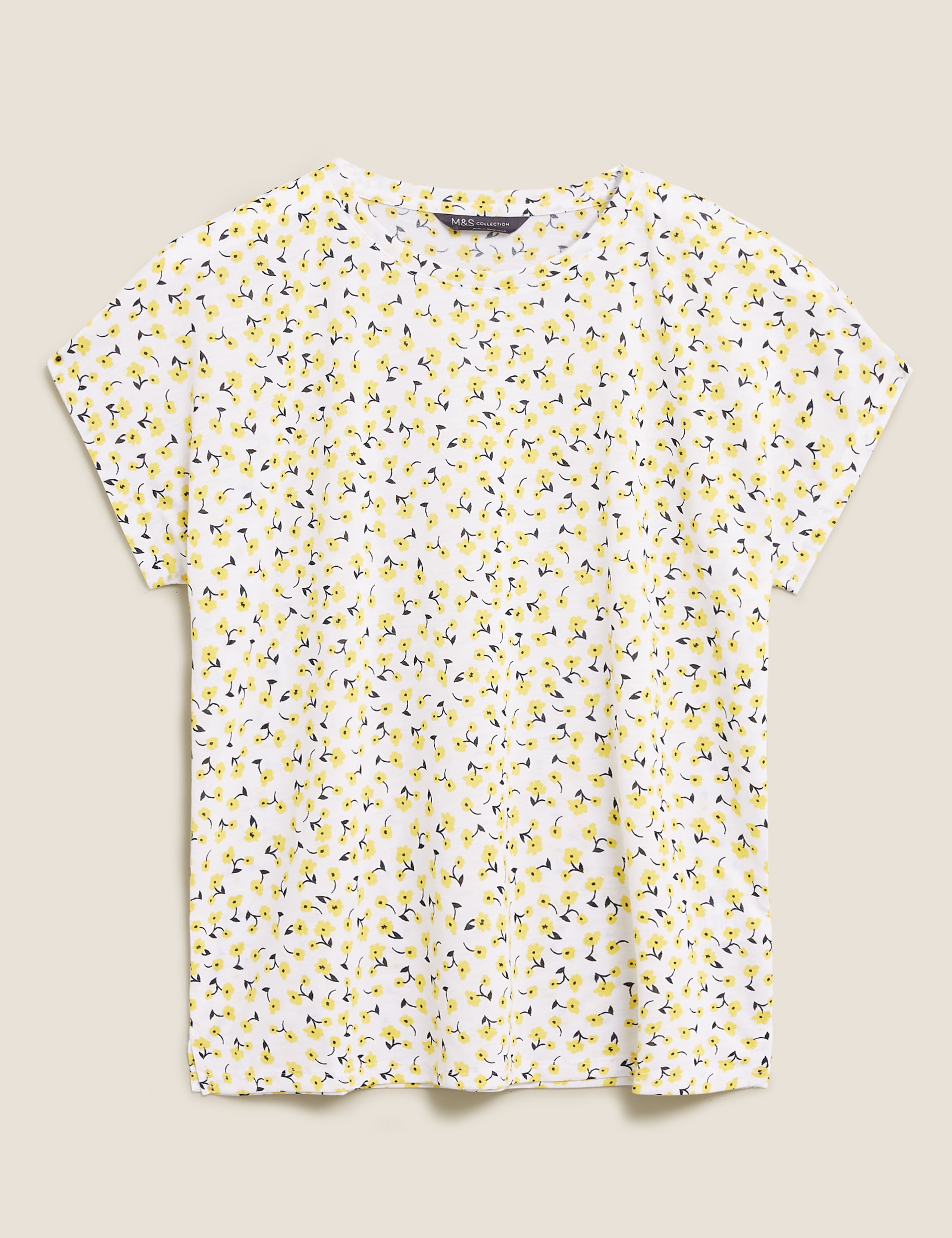 Floral Crew Neck Short Sleeve T-Shirt 2 of 4