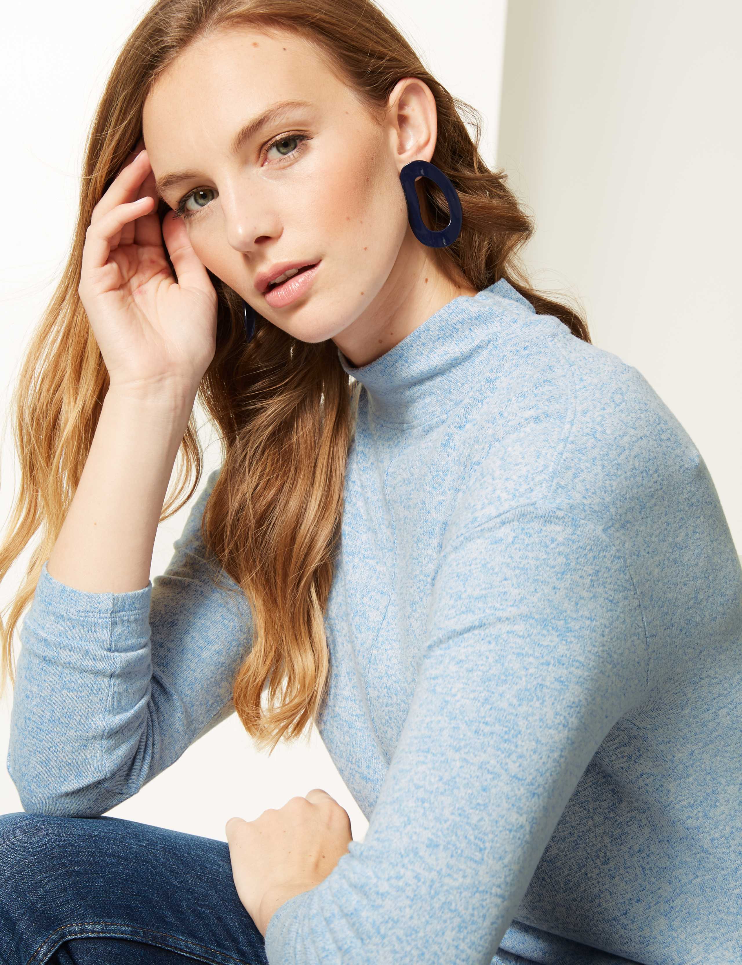 Textured Longline Long Sleeve Top 3 of 3