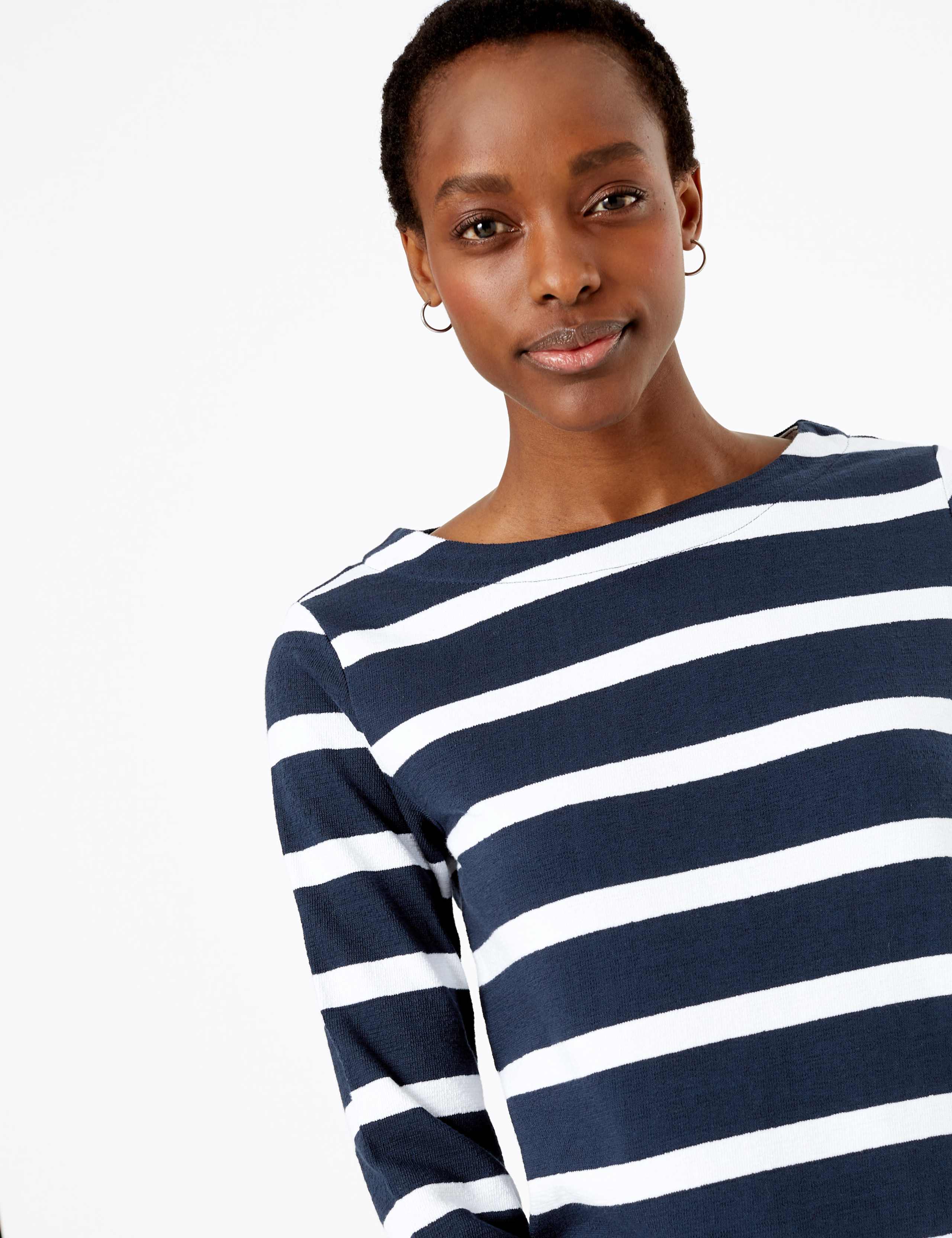 Pure Cotton Striped Tunic 3 of 4