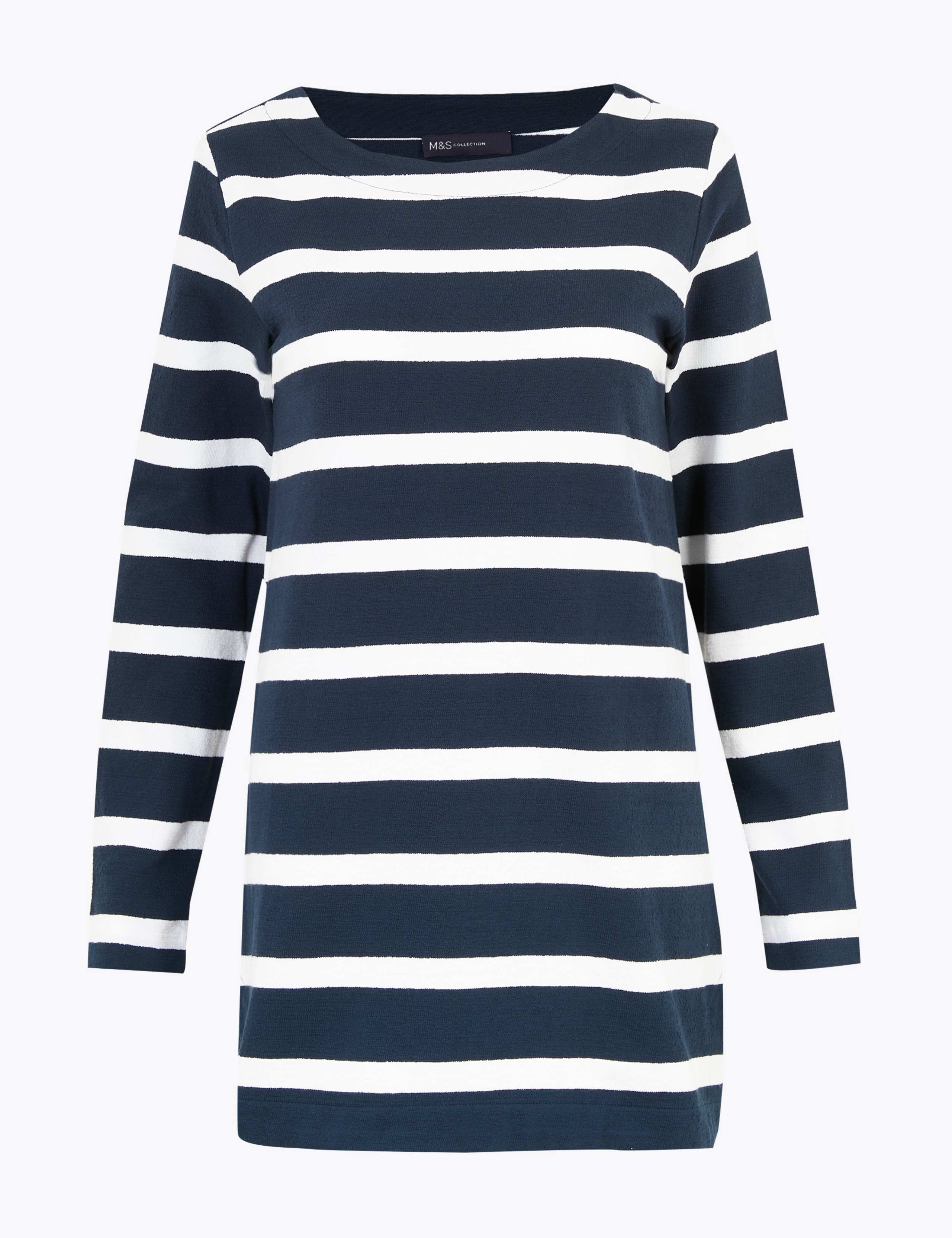 Pure Cotton Striped Tunic 2 of 4