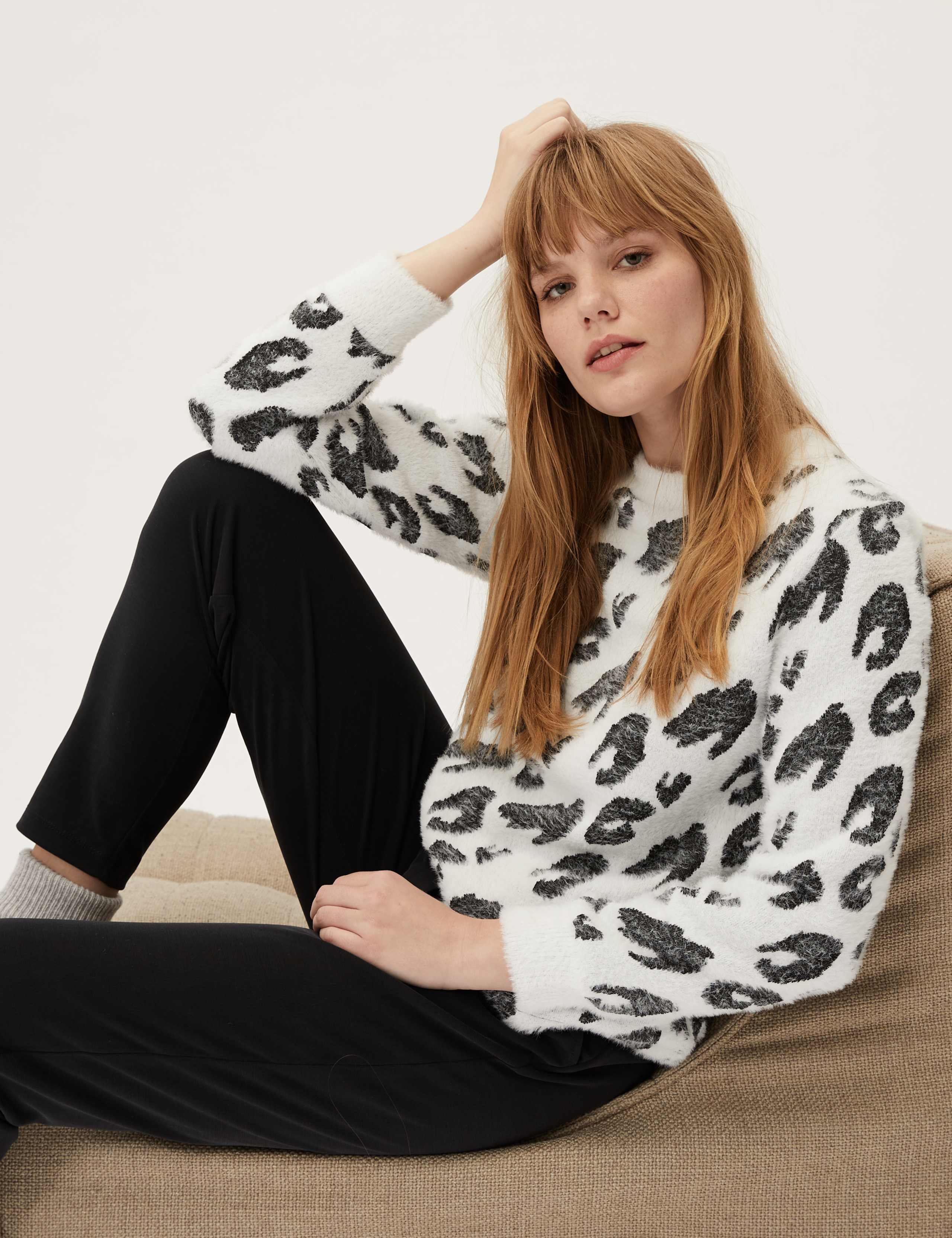 Brushed Jacquard Long Sleeve Top 5 of 5
