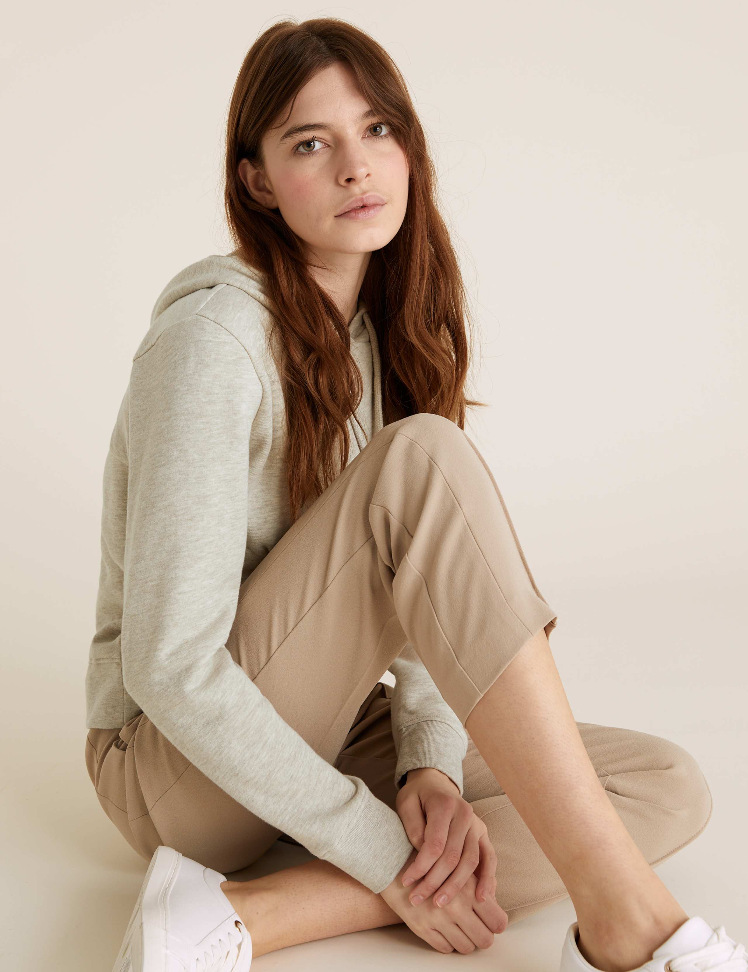 Cotton Relaxed Long Sleeve Hoodie 5 of 6
