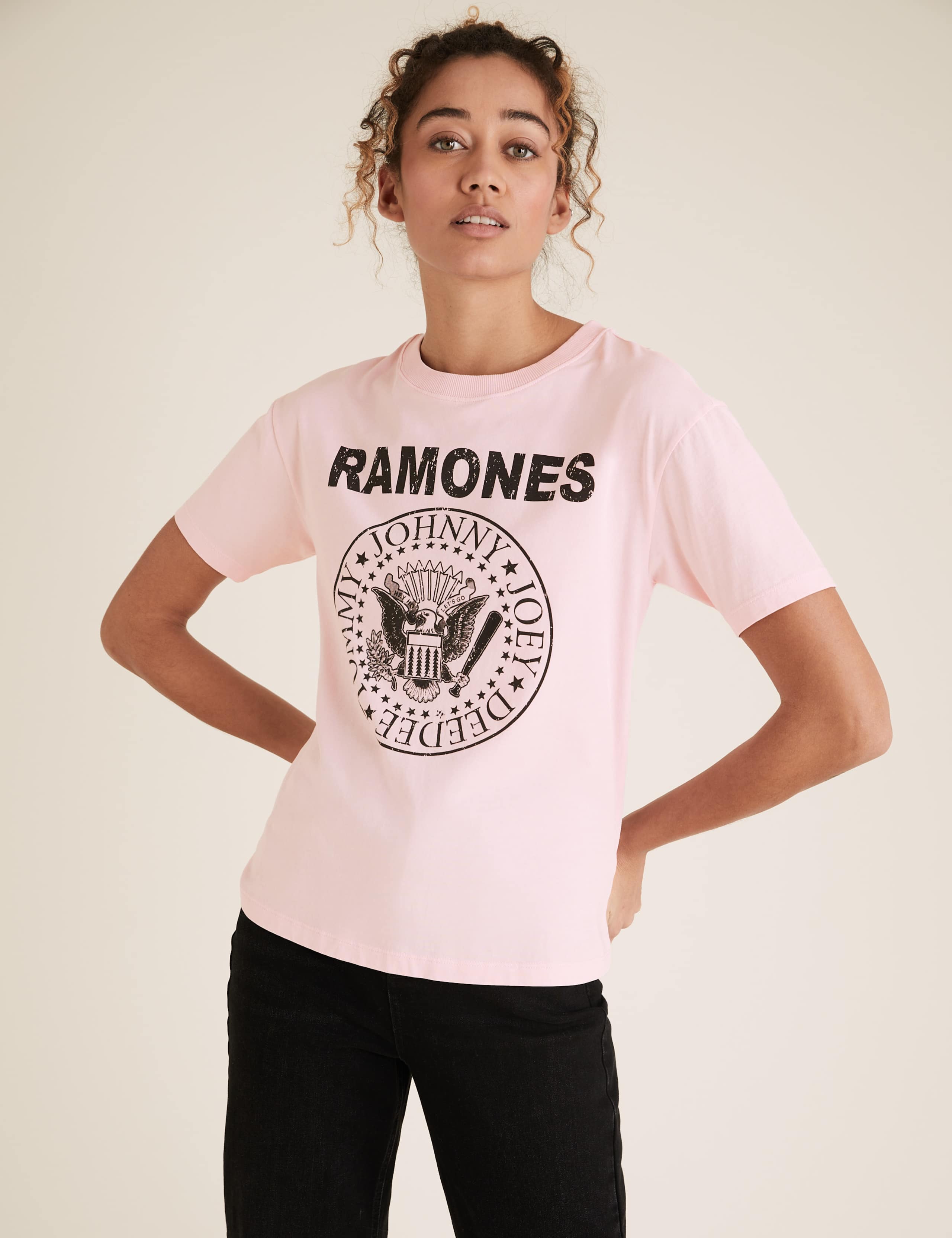 Pure Cotton Ramones Slogan T-Shirt 4 of 7