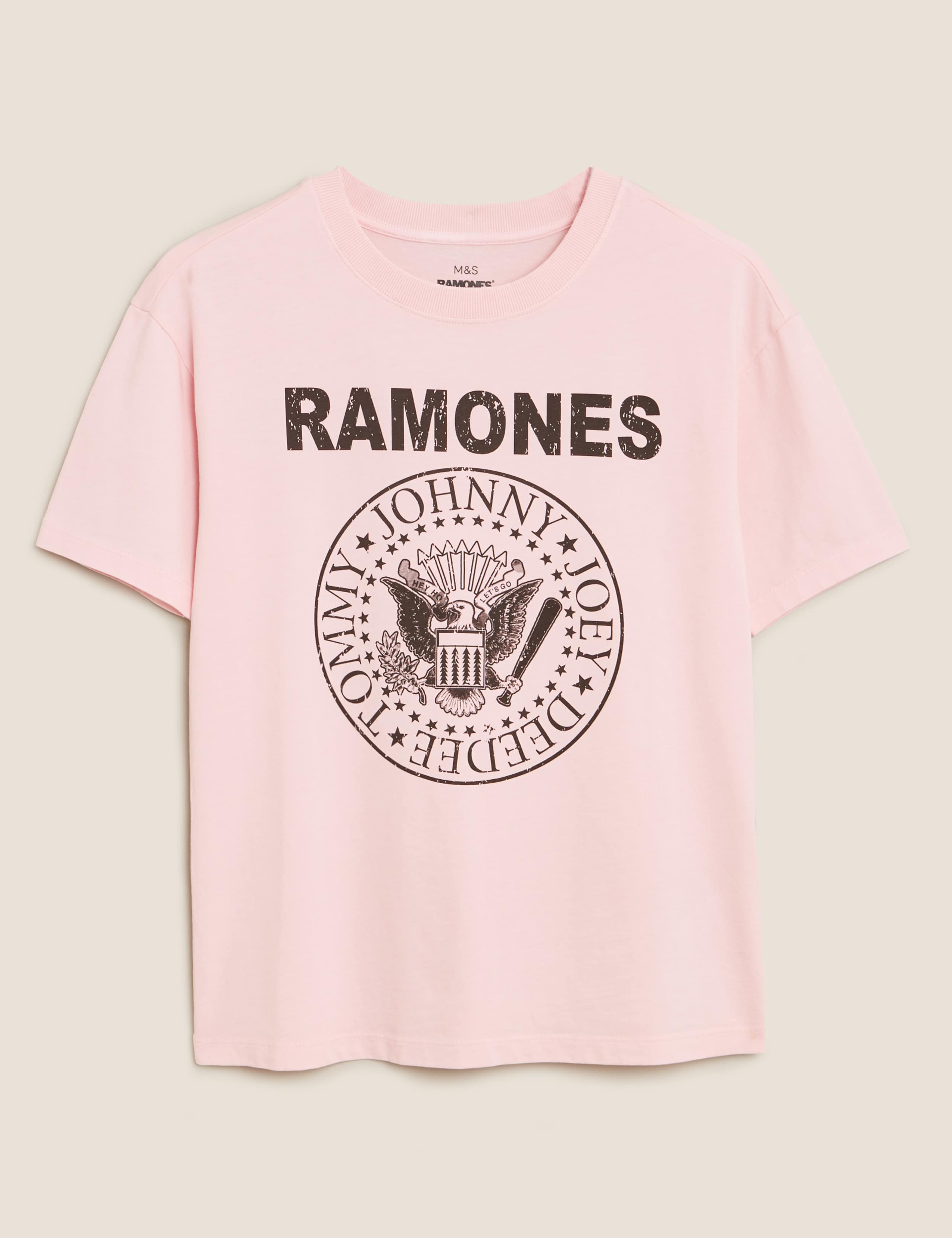 Pure Cotton Ramones Slogan T-Shirt 2 of 7