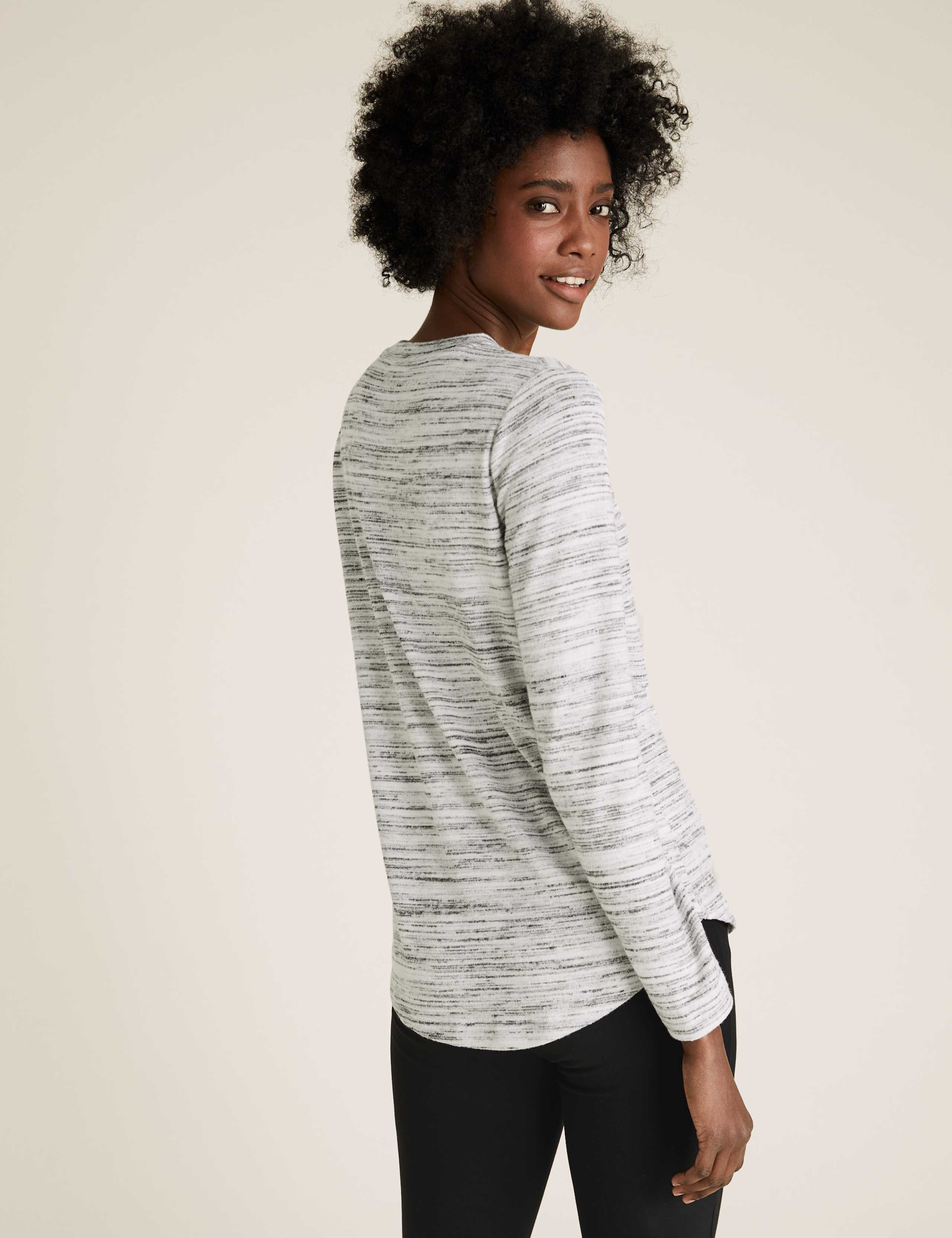 Soft Touch Space Dye Long Sleeve Tunic 4 of 4
