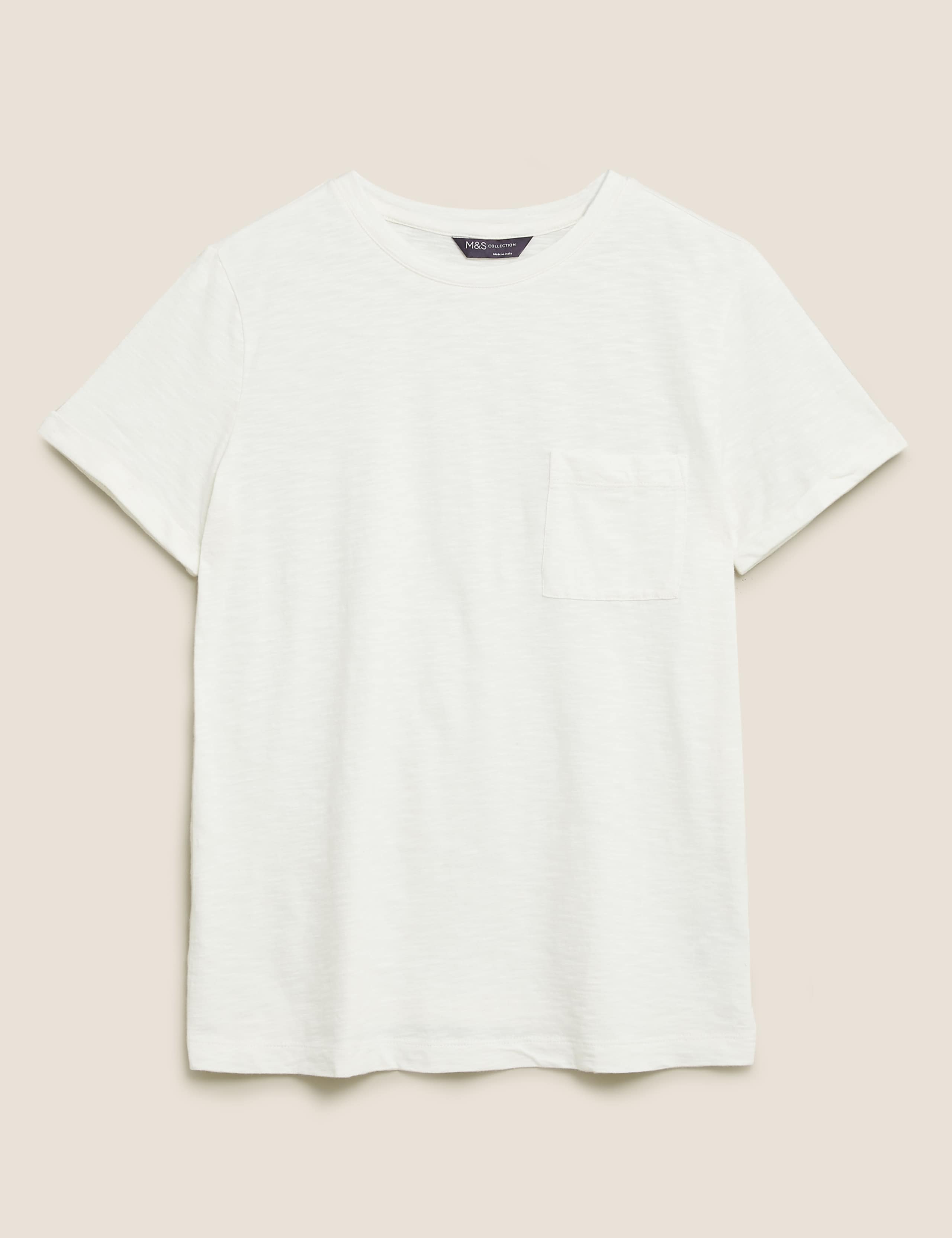 Pure Cotton Crew Neck T-Shirt 2 of 4
