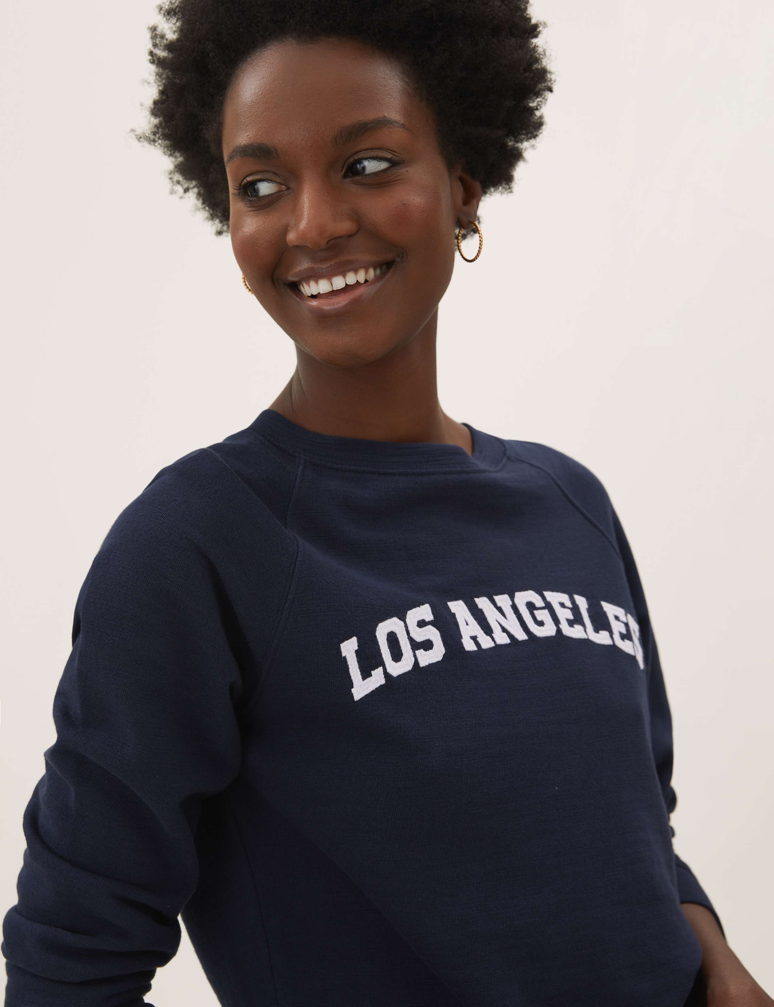 Pure Cotton Los Angeles Slogan Sweatshirt 1 of 4
