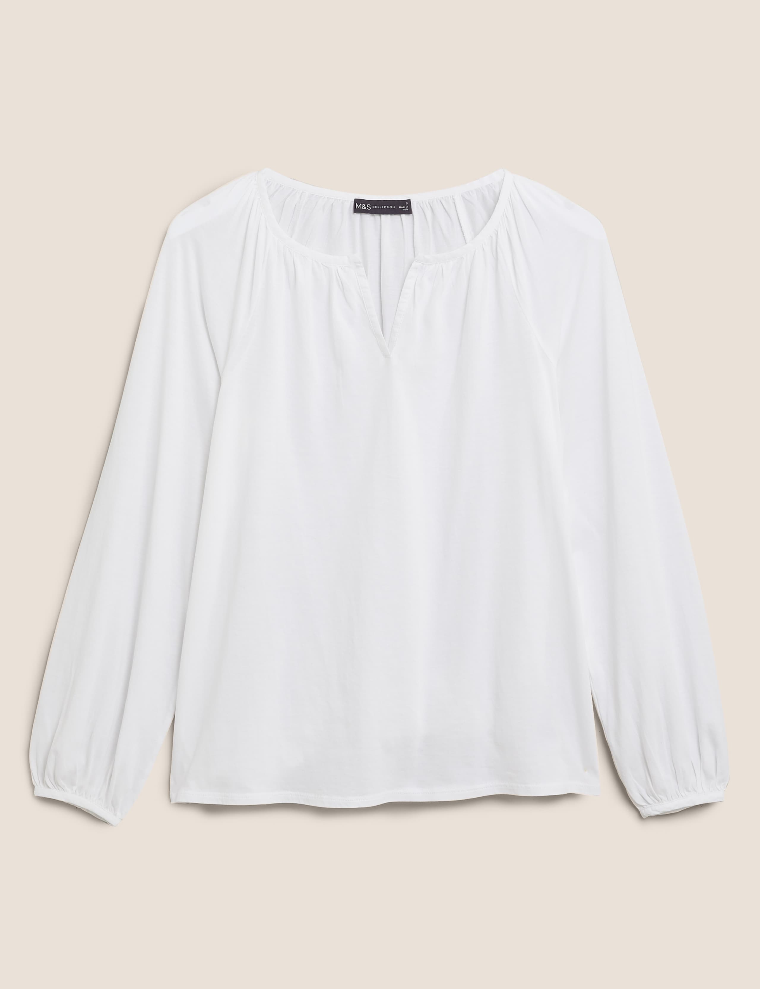 Pure Cotton V-Neck Relaxed Top 2 of 4