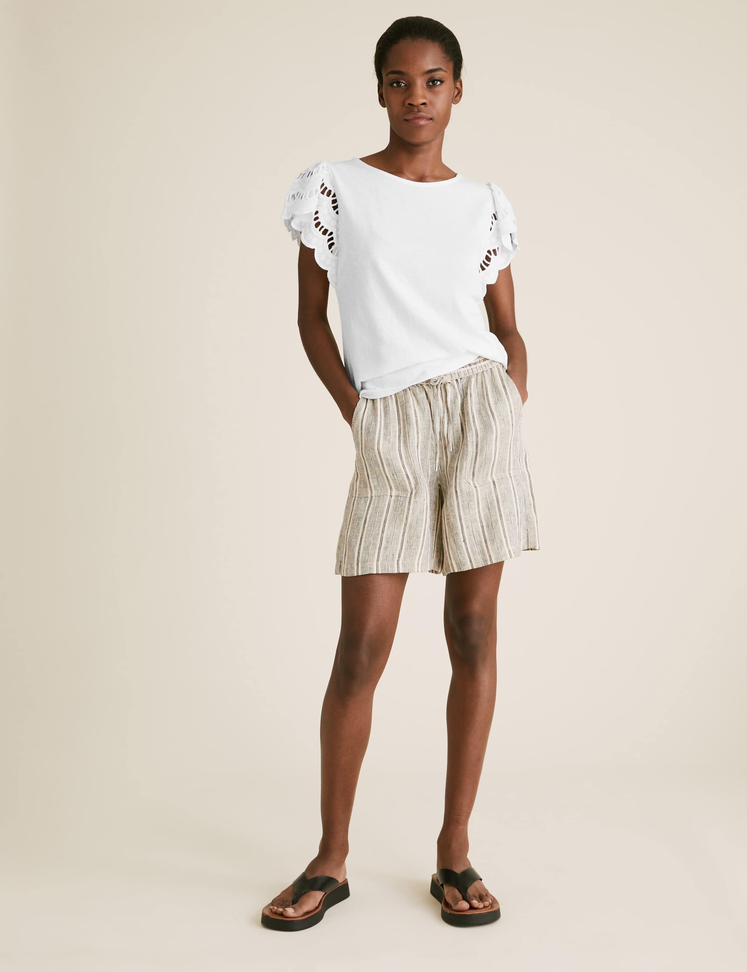 Pure Cotton Embroidered Vest Top 3 of 5