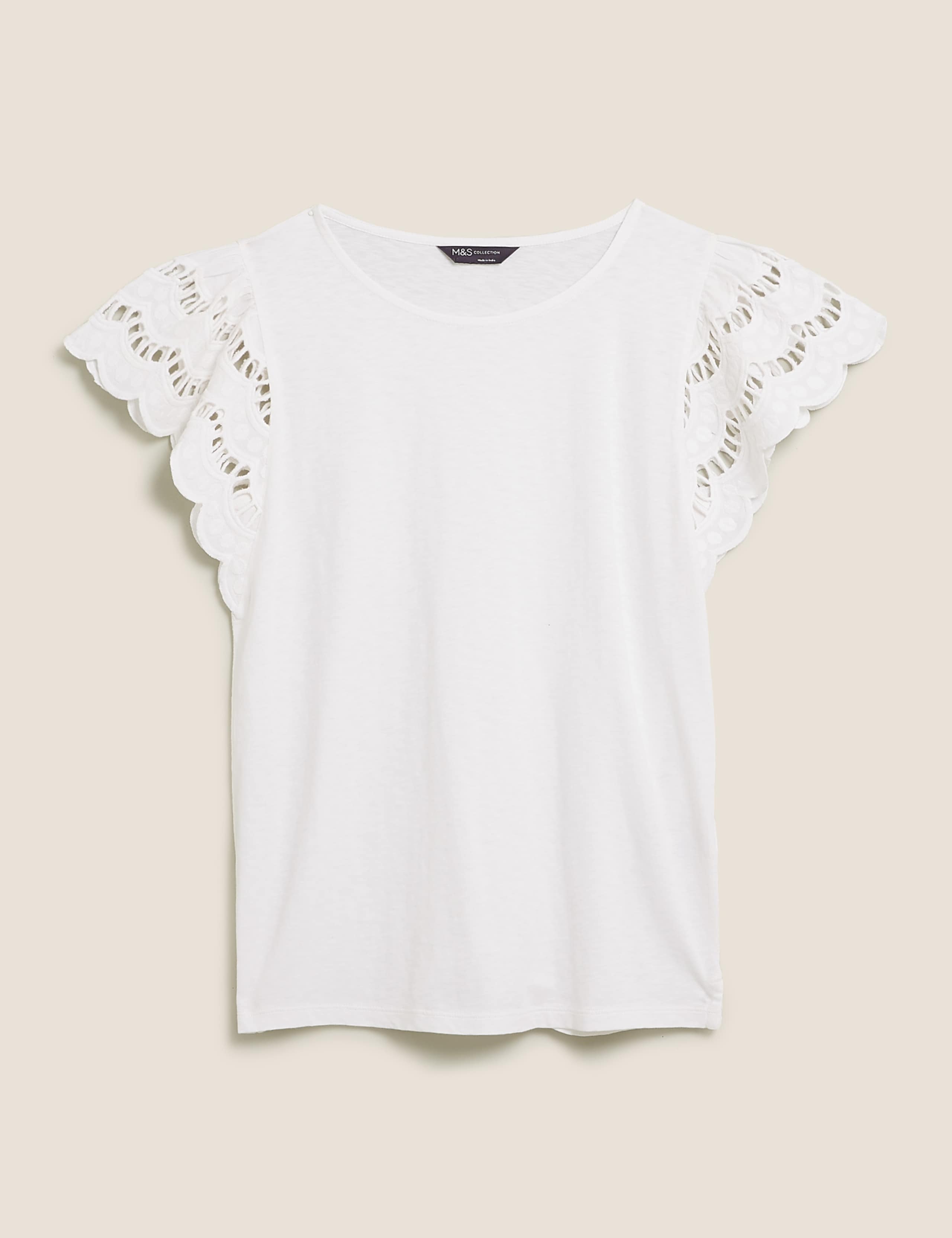 Pure Cotton Embroidered Vest Top 2 of 5