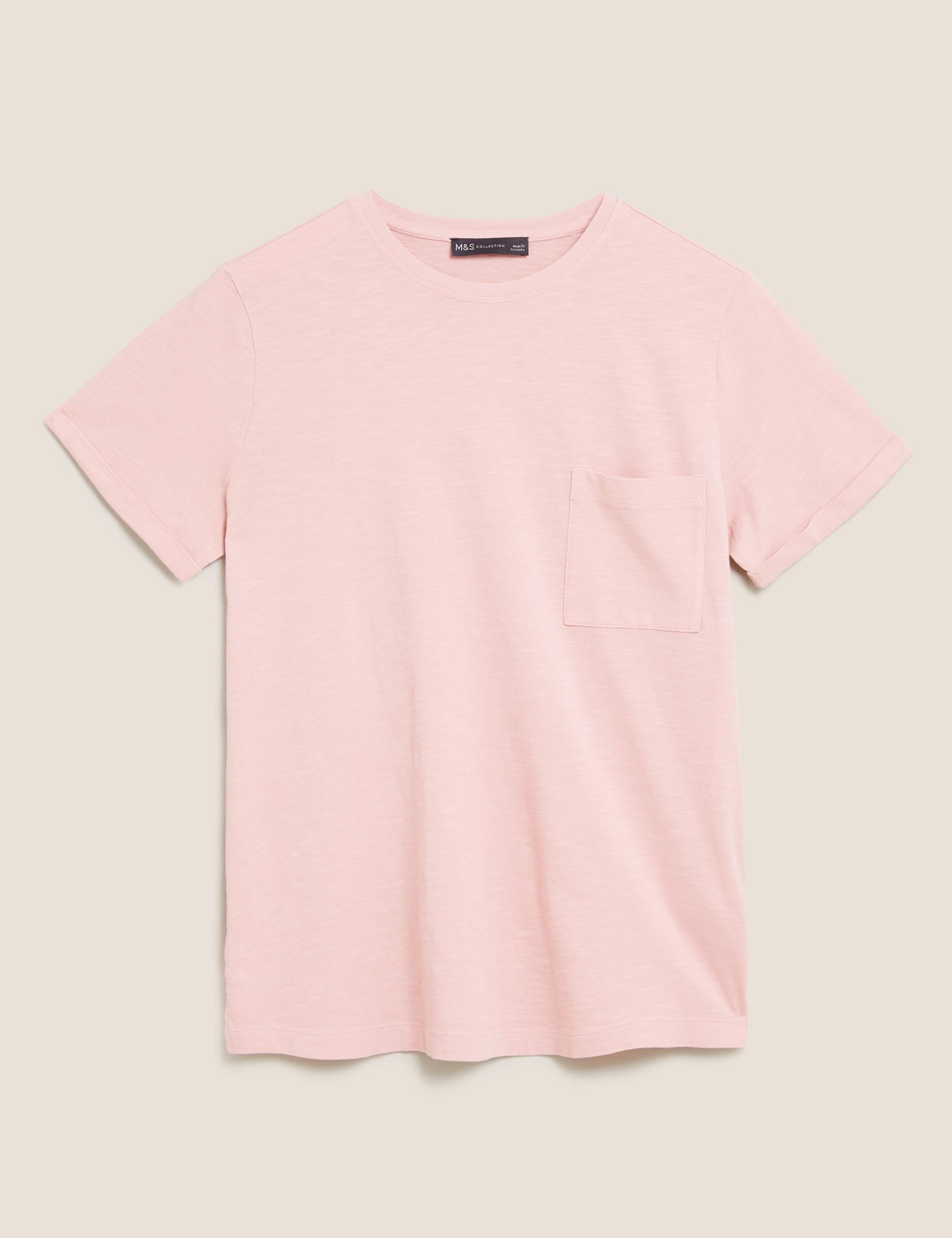 Pure Cotton Crew Neck T-Shirt 2 of 4