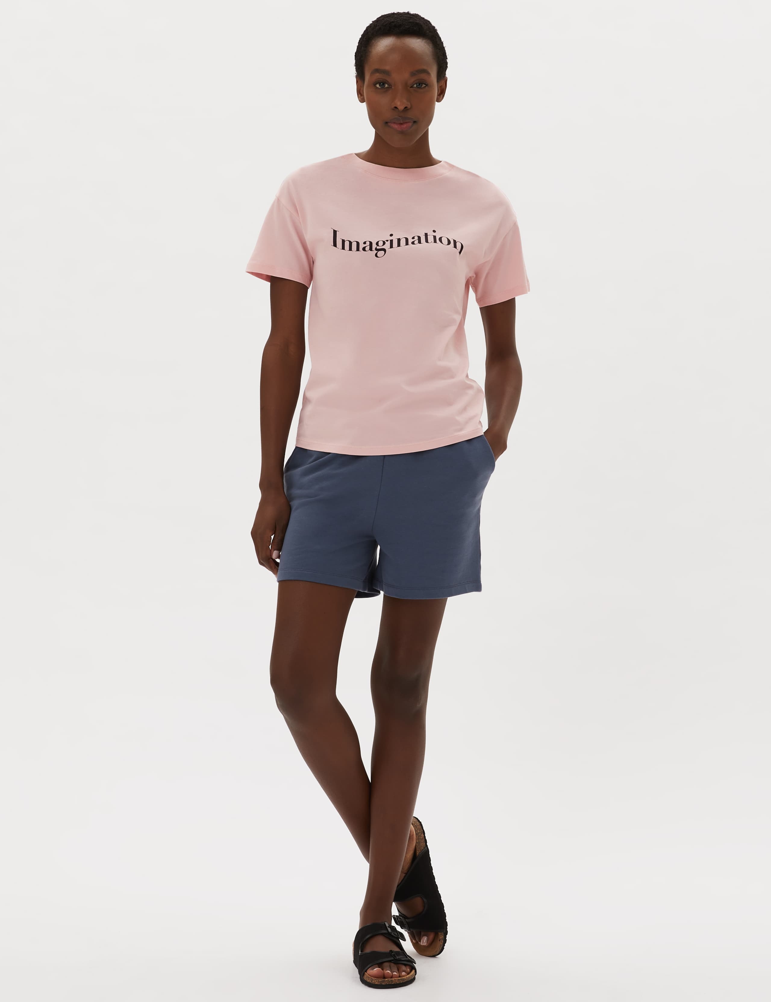 Pure Cotton Imagination Slogan T-Shirt 3 of 5