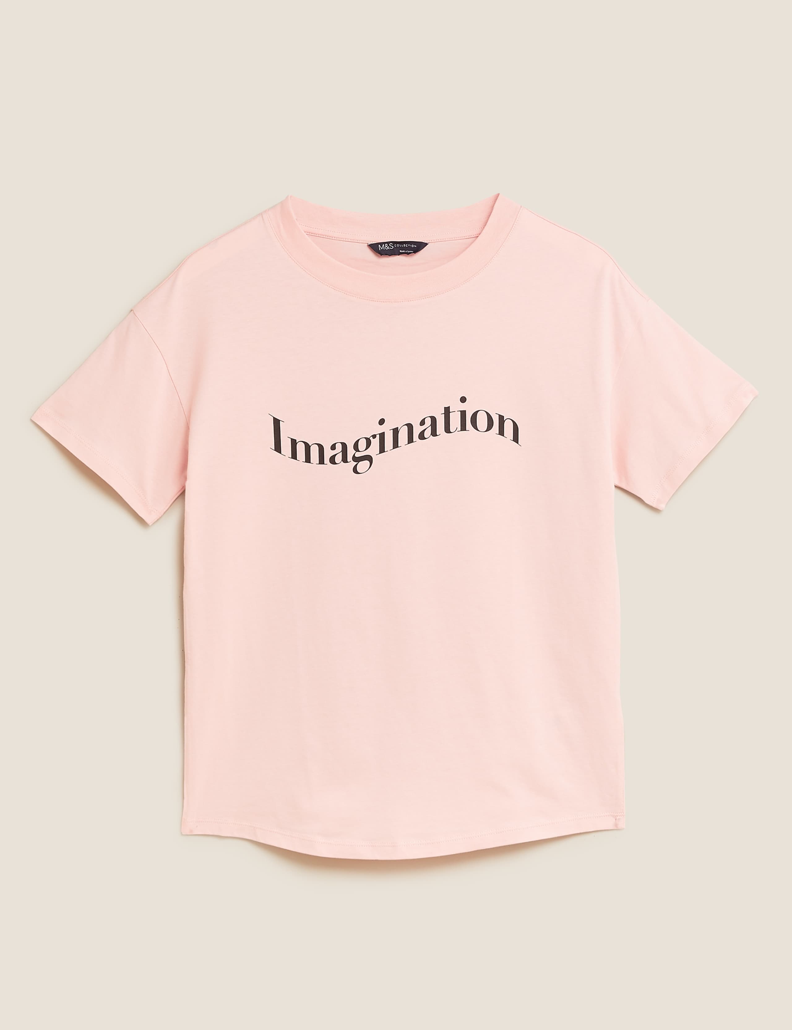 Pure Cotton Imagination Slogan T-Shirt 2 of 5