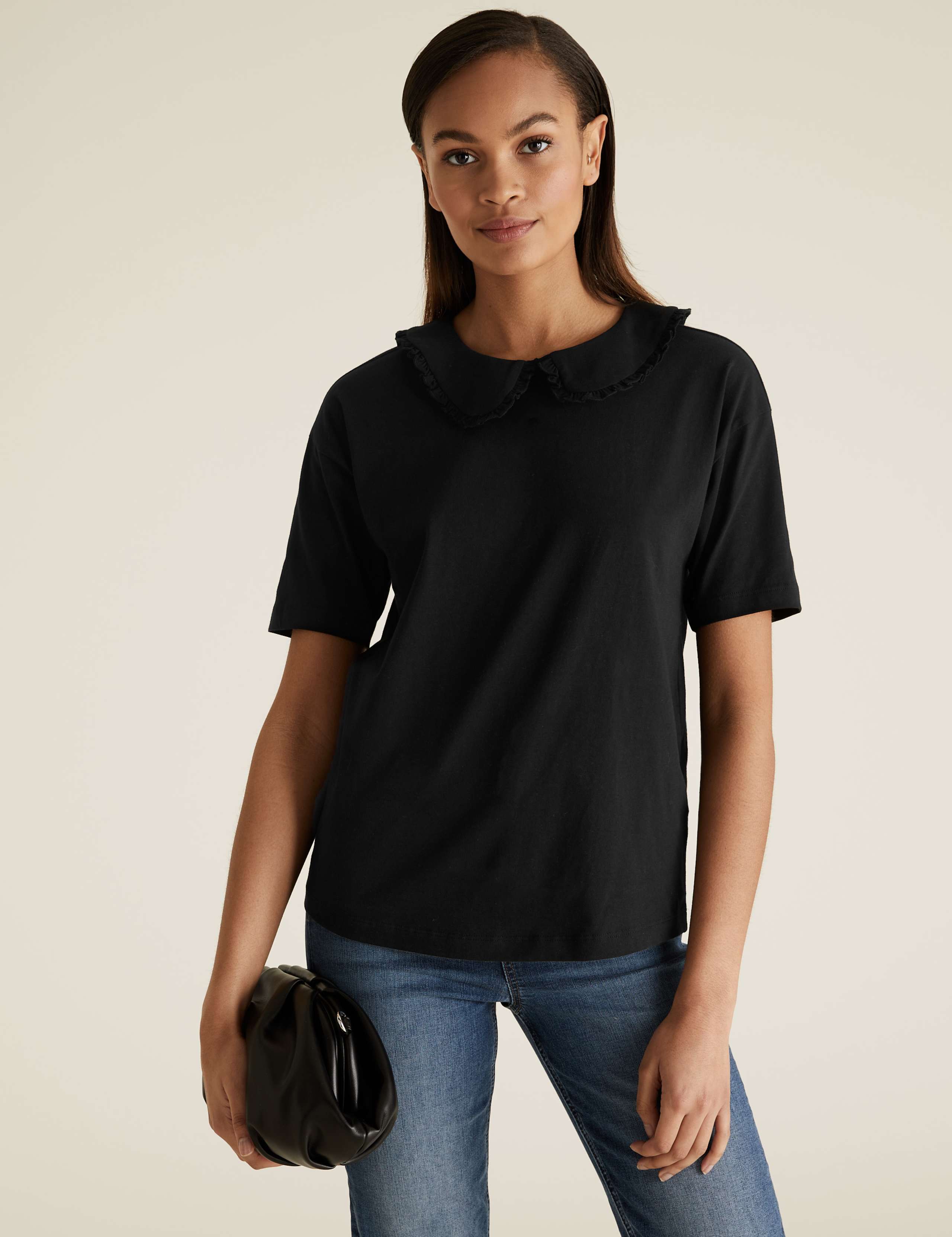 Pure Cotton Collared Short Sleeve T-Shirt 3 of 5