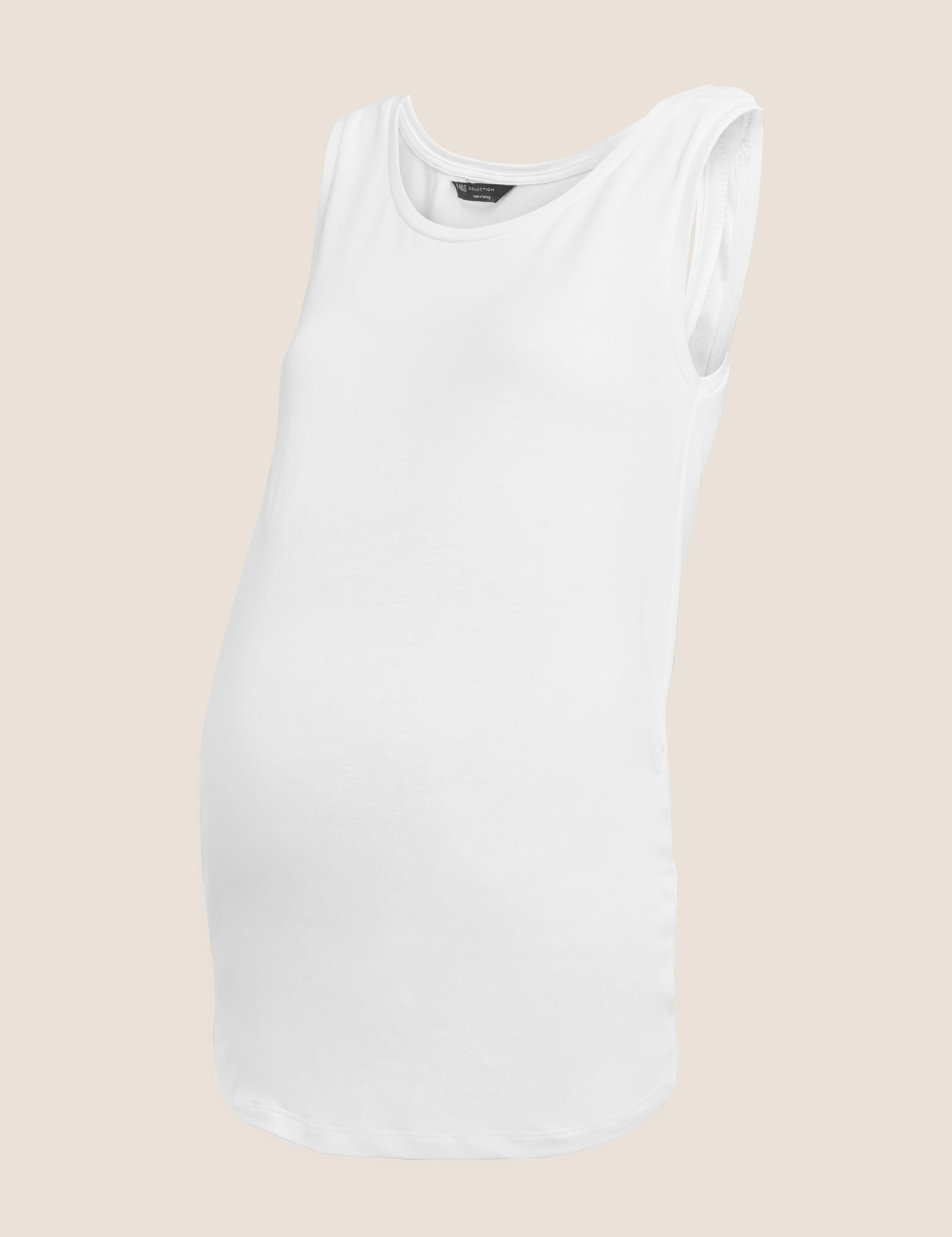 Maternity Cotton Longline Vest Top 2 of 4