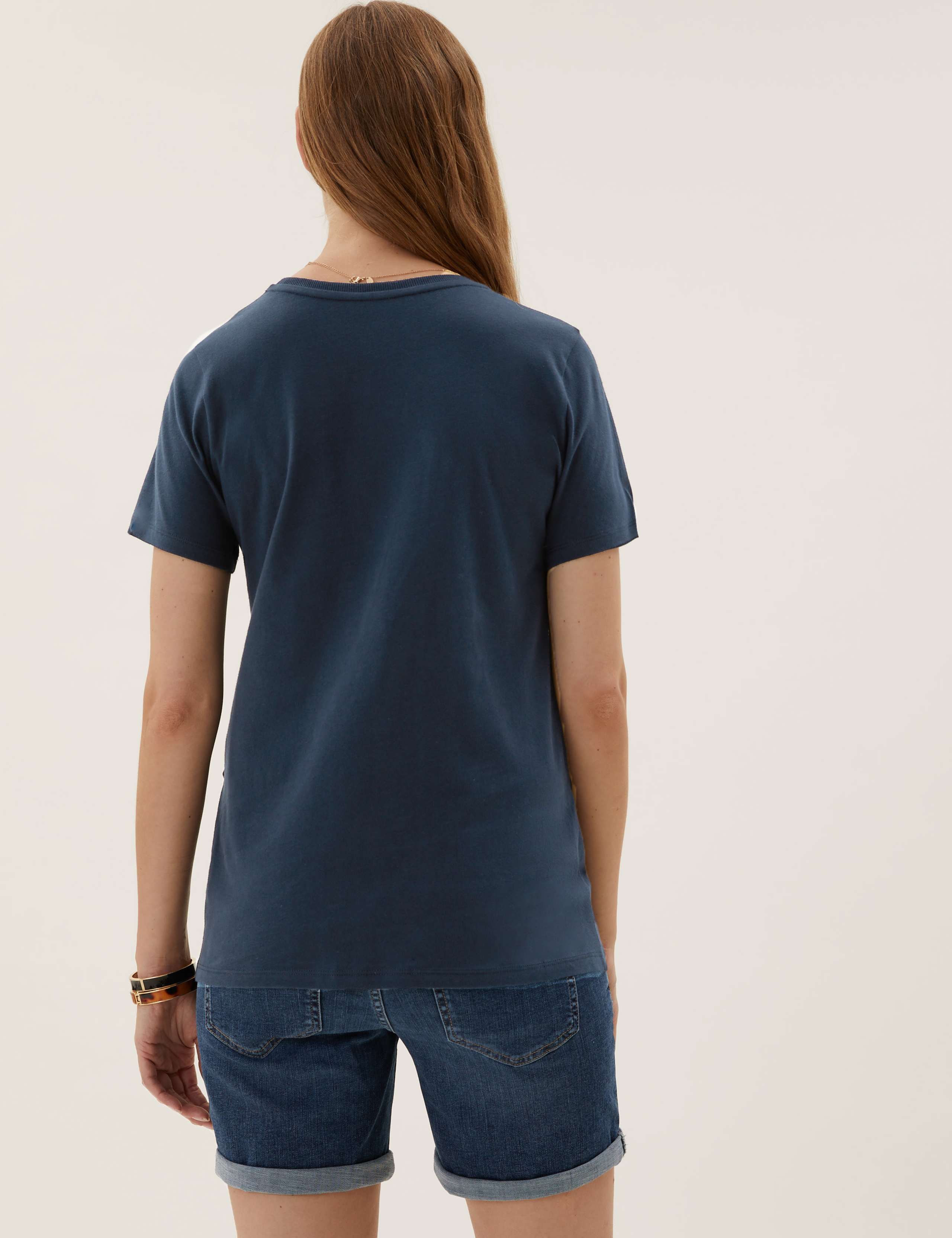 Maternity Pure Cotton Slogan T-Shirt 5 of 5