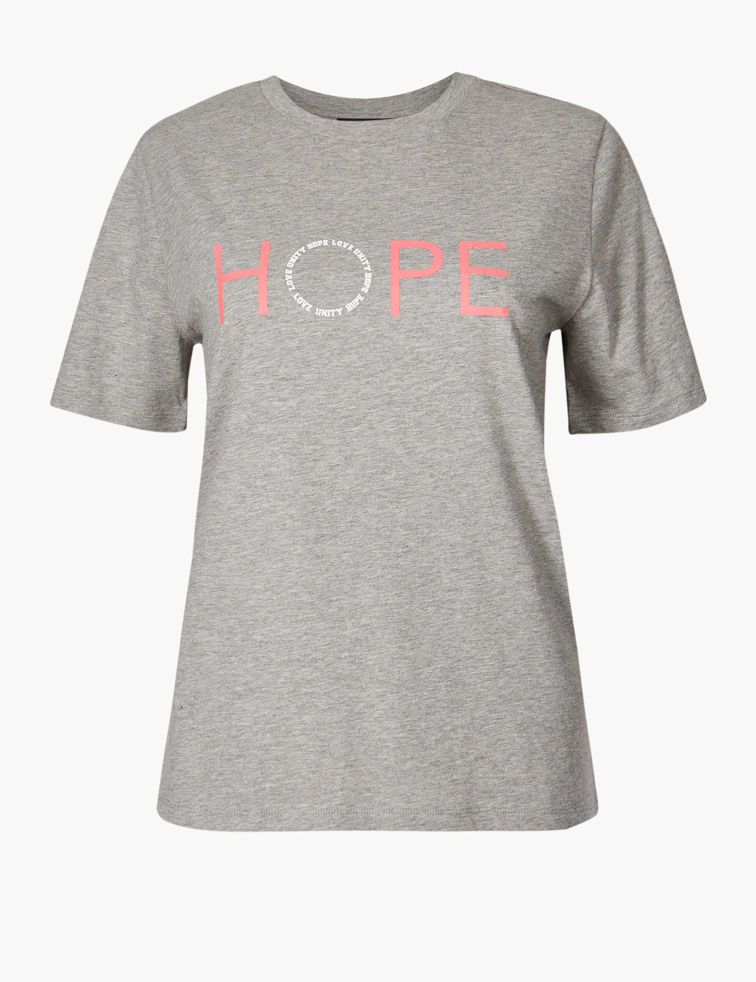 Fashion Targets Hope Cotton T-Shirt 2 of 6