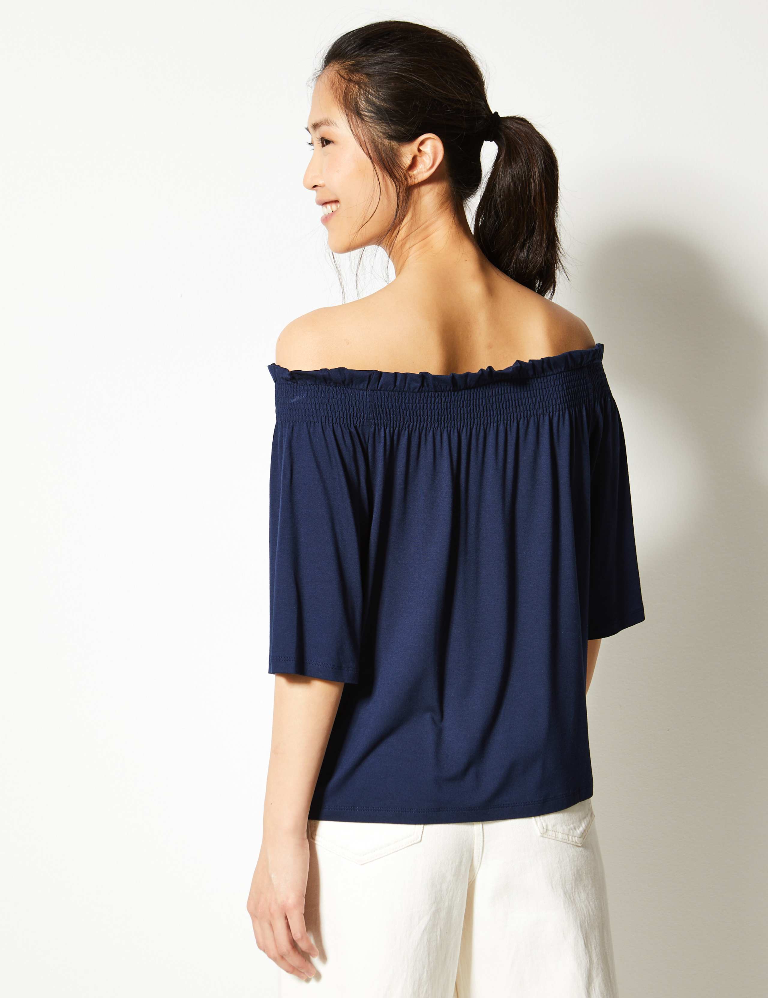 Regular Fit Bardot Top 4 of 4