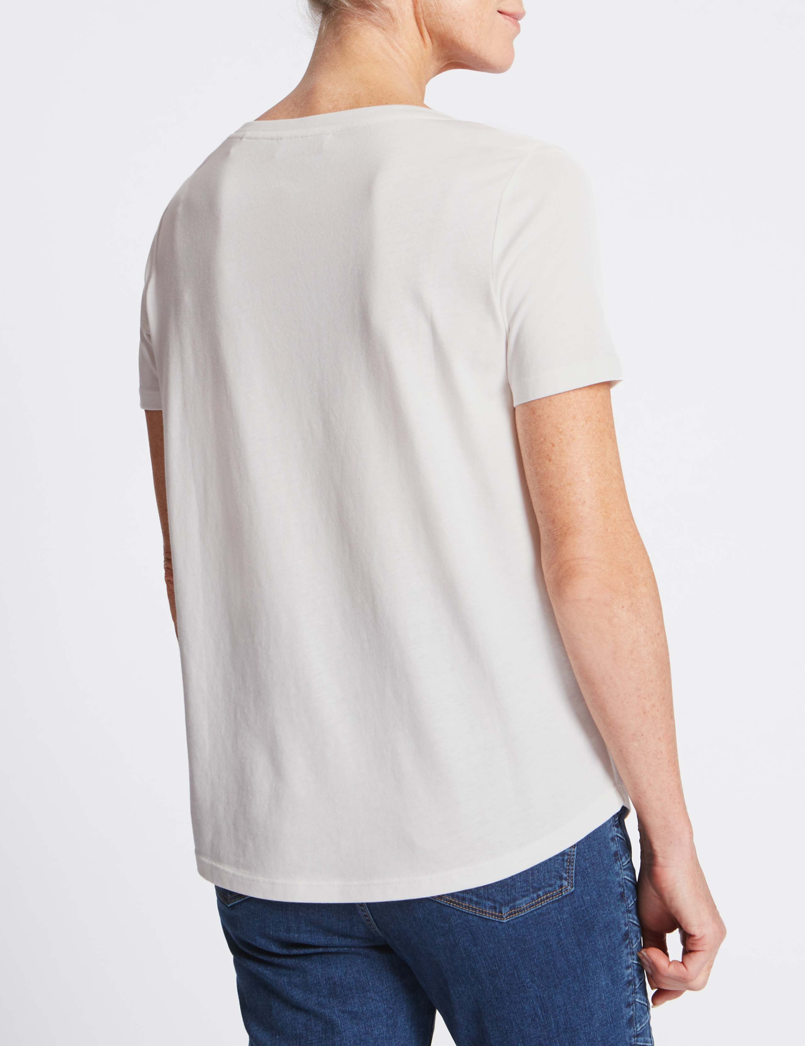 Modal Blend Printed Short Sleeve T-Shirt 4 of 5