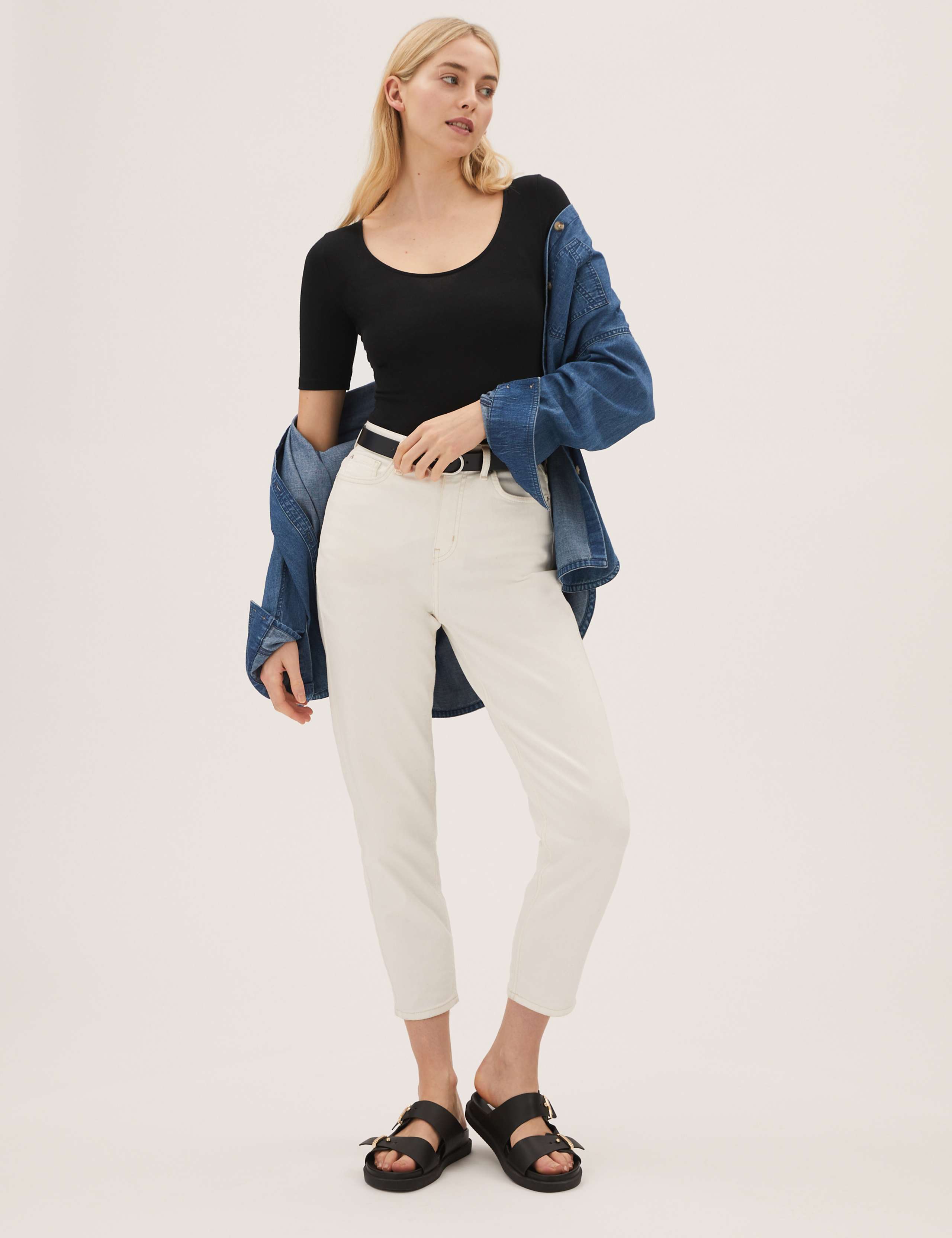 Cotton Rich Fitted Half Sleeve Bodysuit 3 of 5