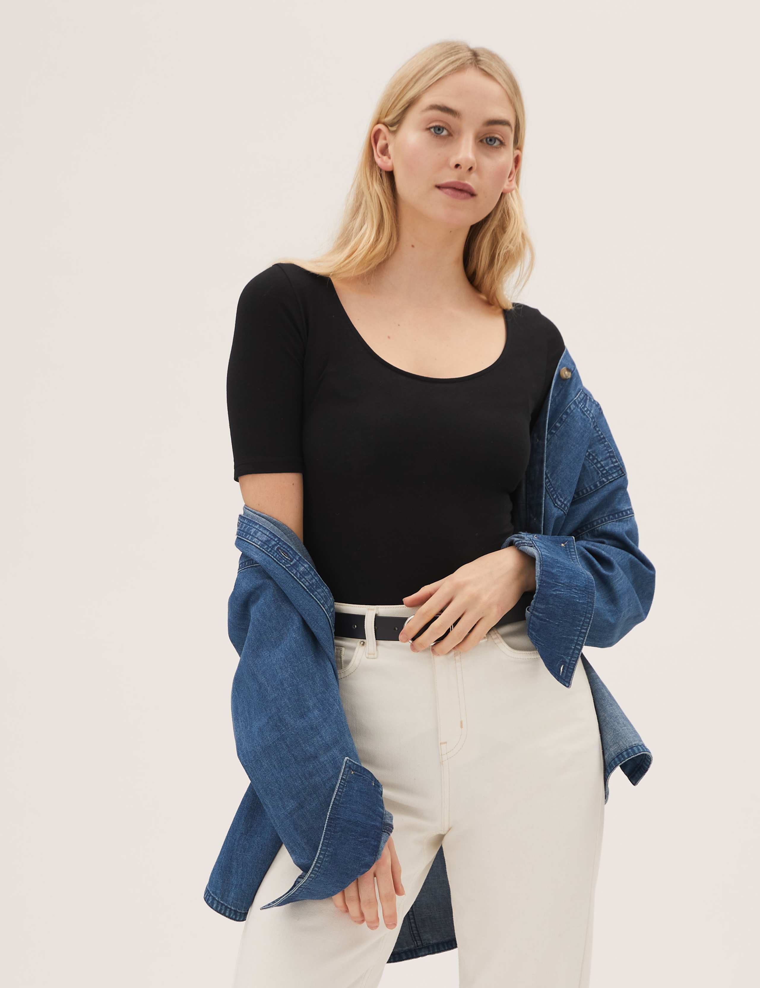 Cotton Rich Fitted Half Sleeve Bodysuit 4 of 5