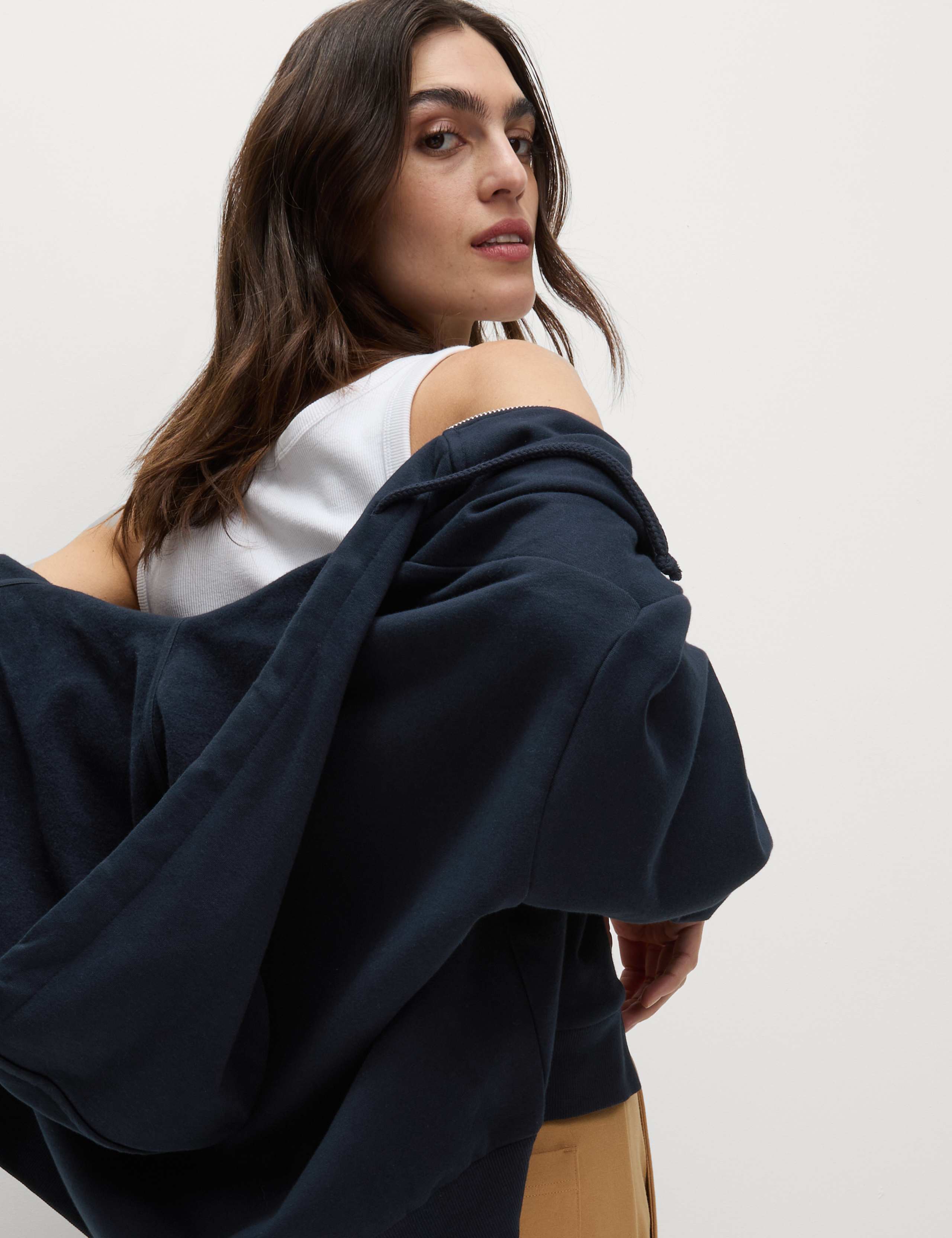 Cotton Rich Zip Up Hoodie 4 of 5