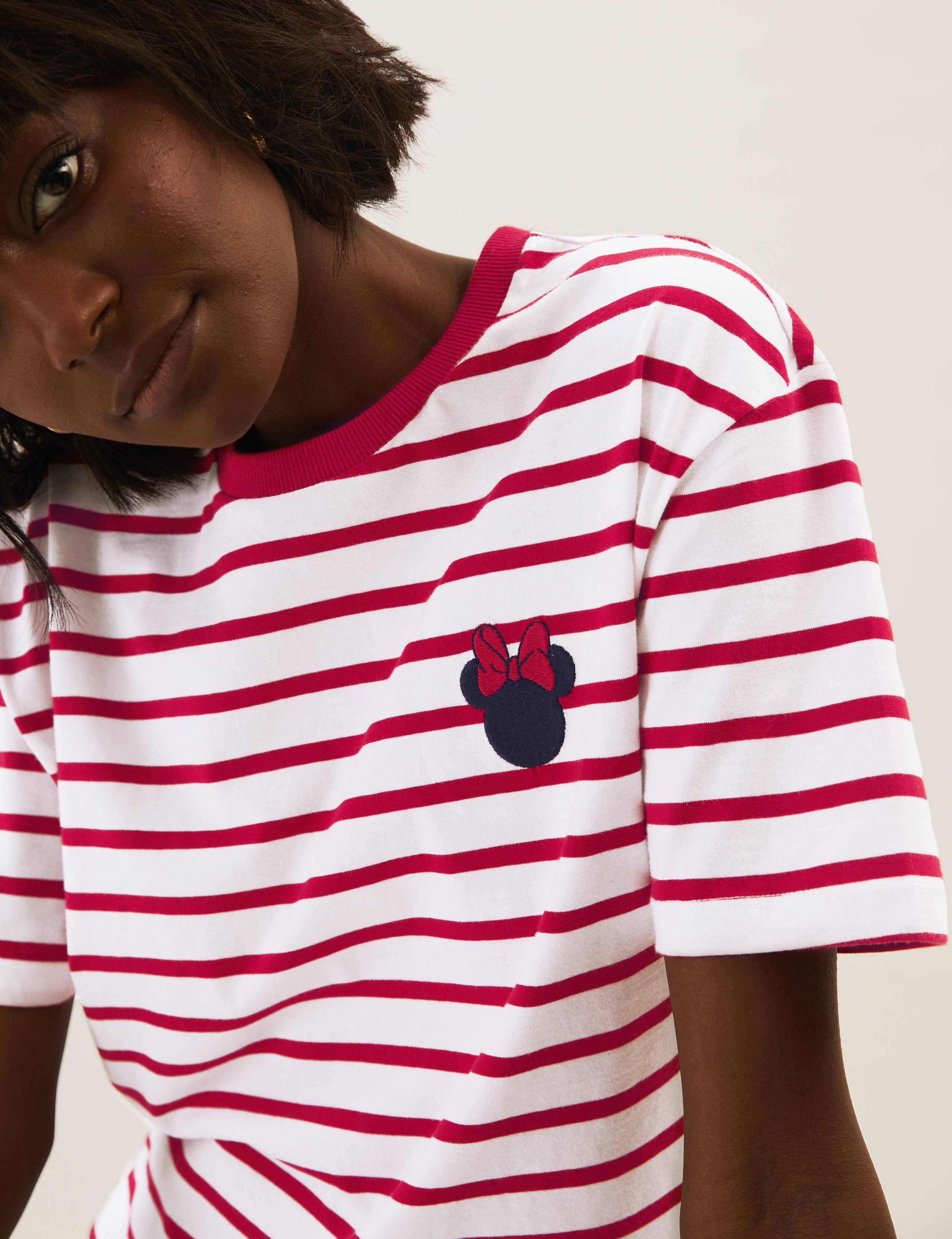 Pure Cotton Striped Minnie Mouse™ T-Shirt 3 of 3