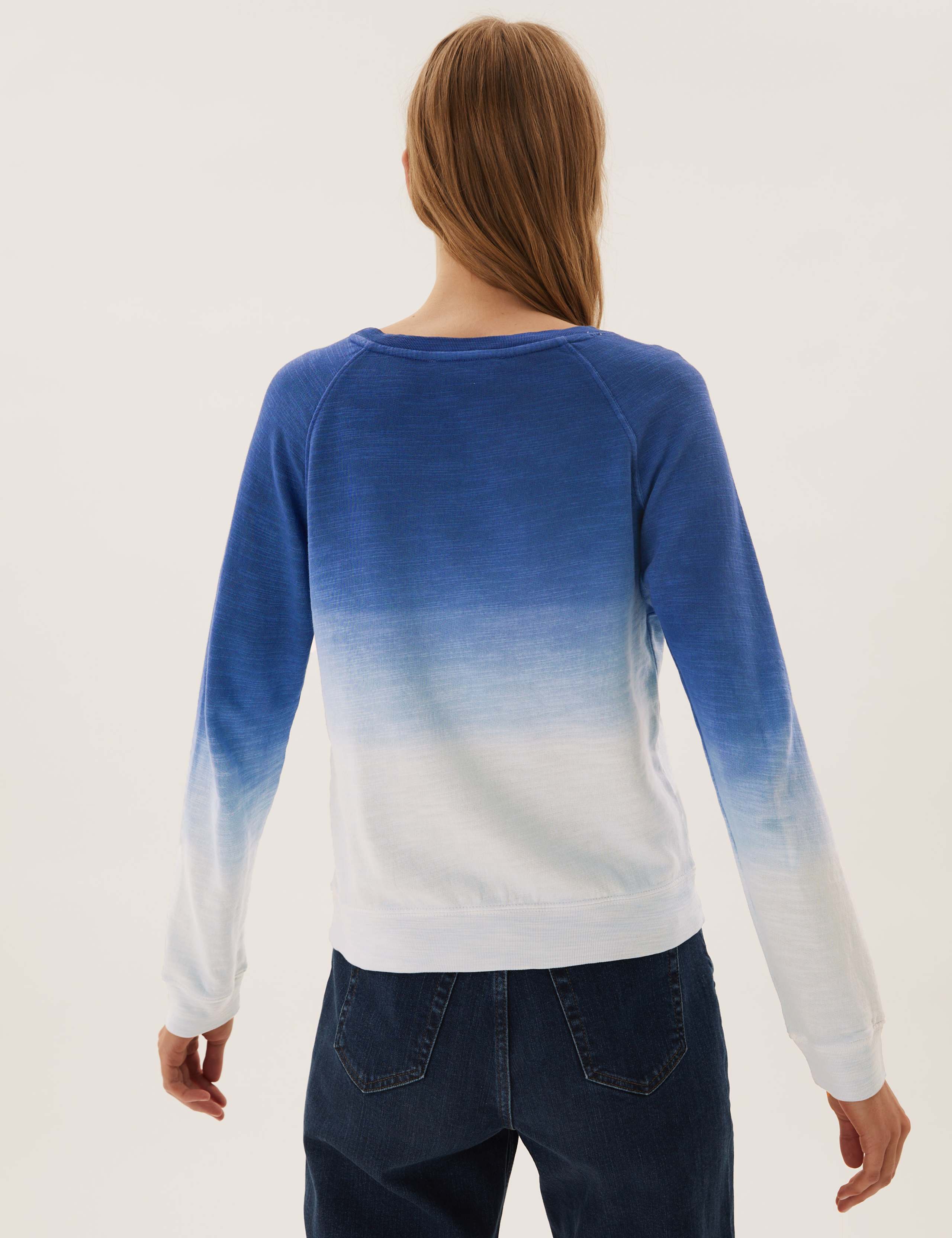 Pure Cotton Tie Dye Long Sleeve Sweatshirt 3 of 4