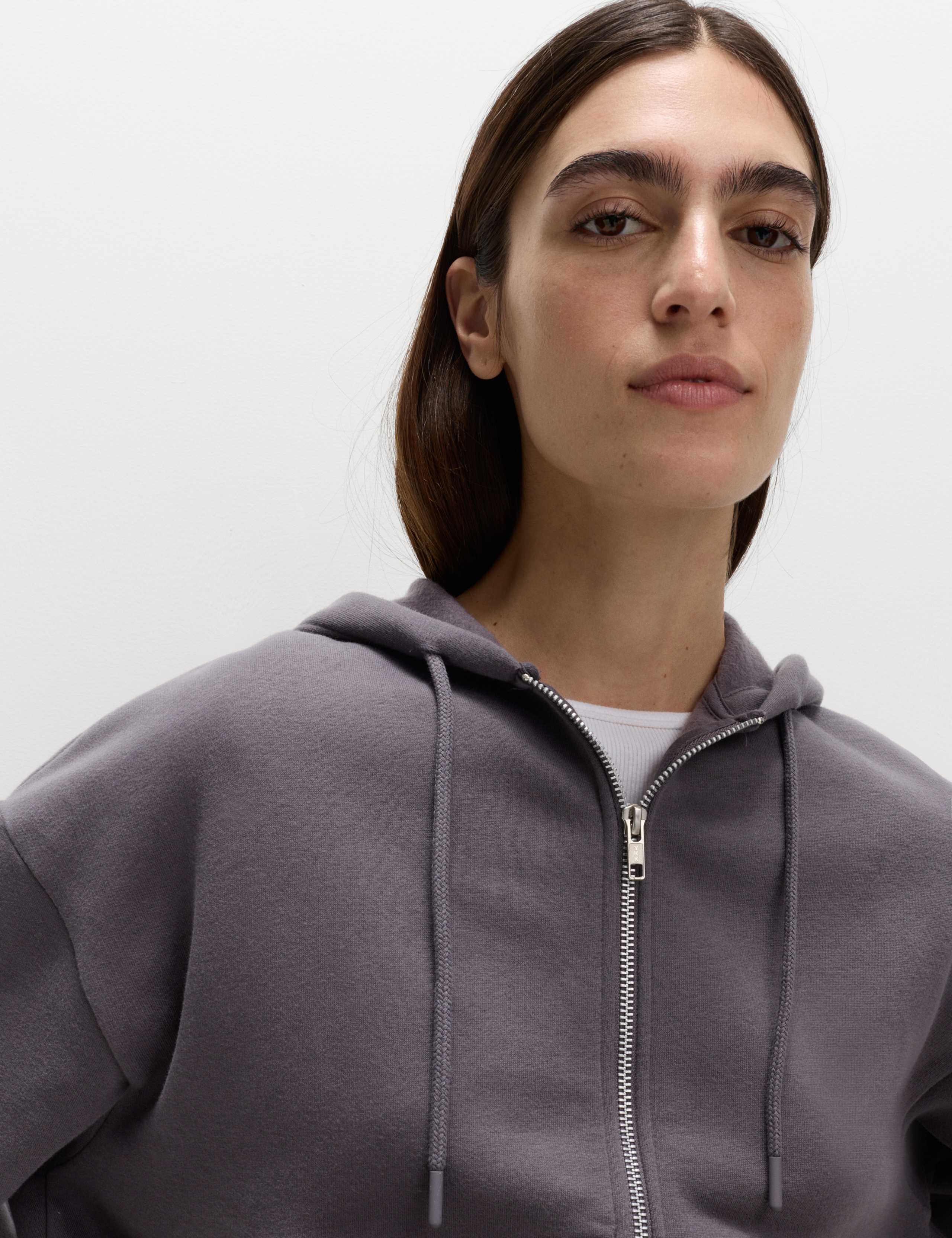 Cotton Rich Zip Up Hoodie 1 of 5