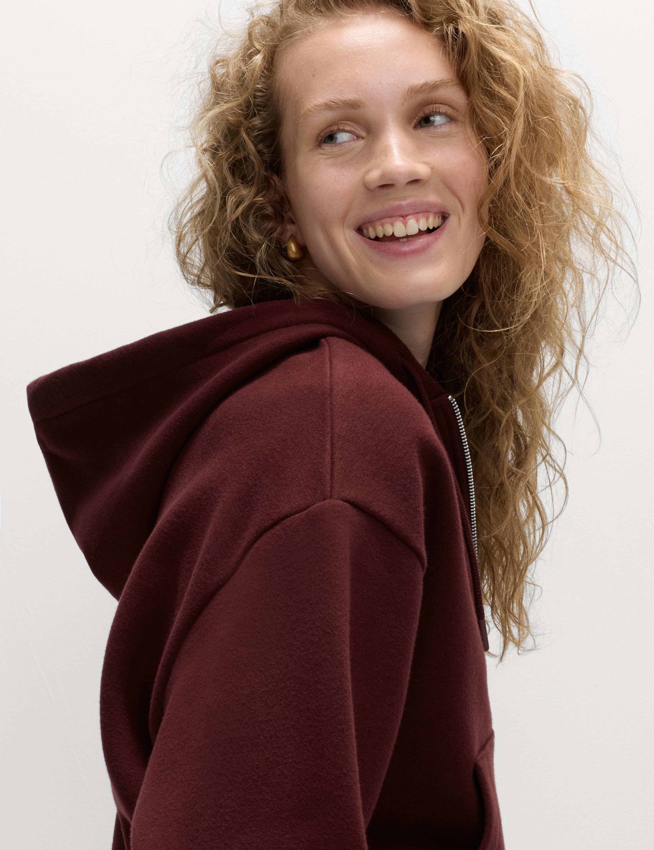 Cotton Rich Zip Up Hoodie 3 of 6