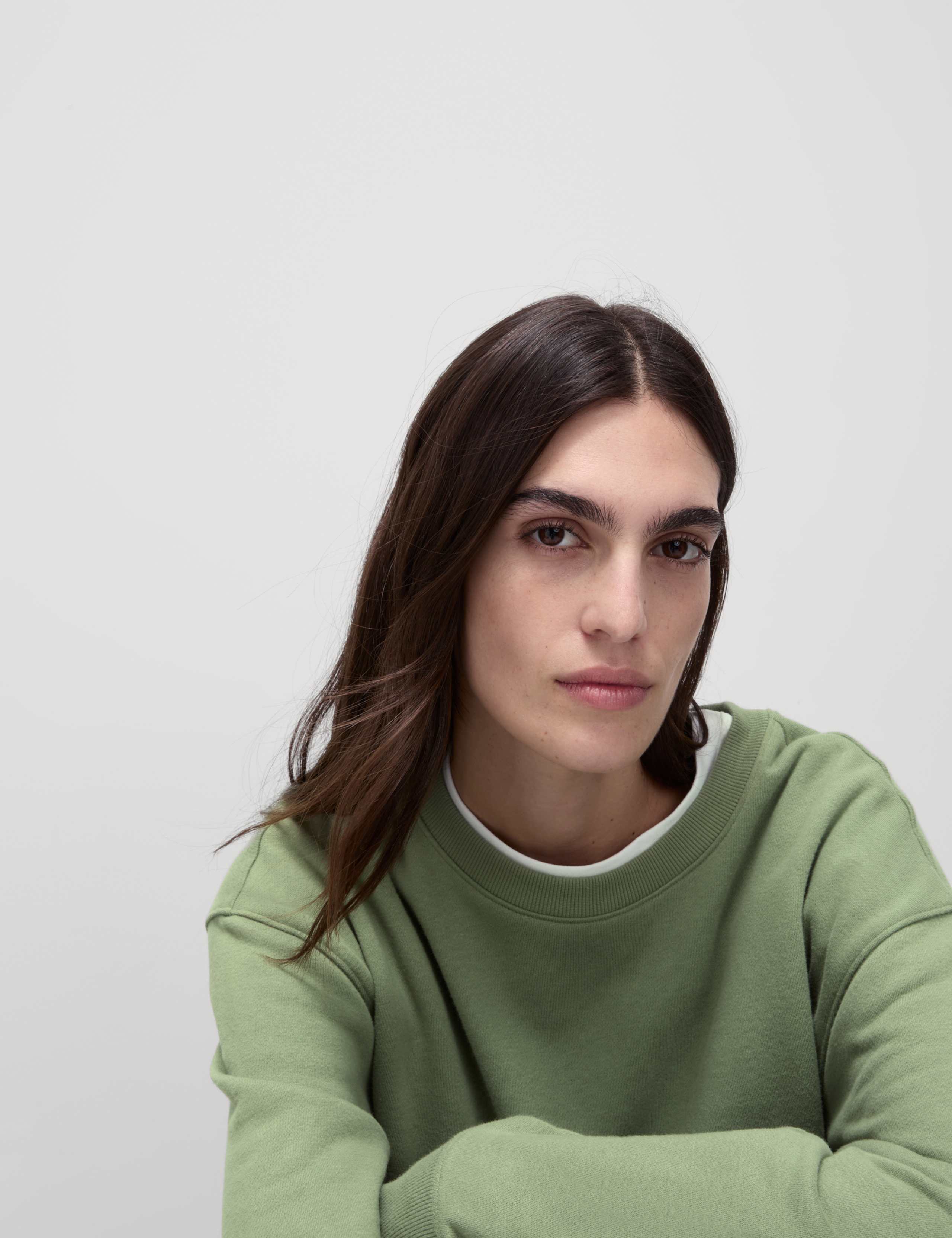 Cotton Rich Crew Neck Longline Sweatshirt 5 of 5