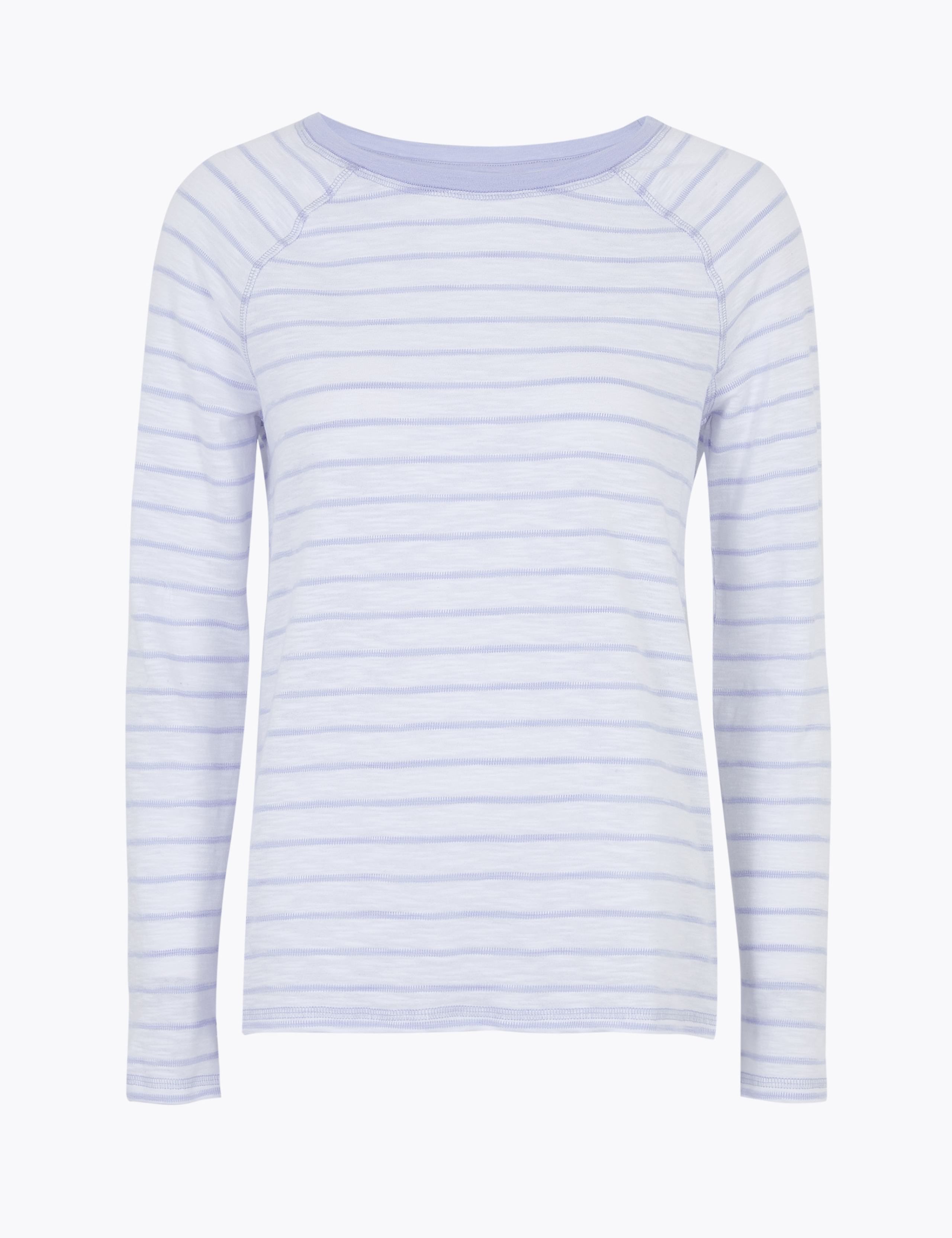 Pure Cotton Striped Long Sleeve Top 2 of 4