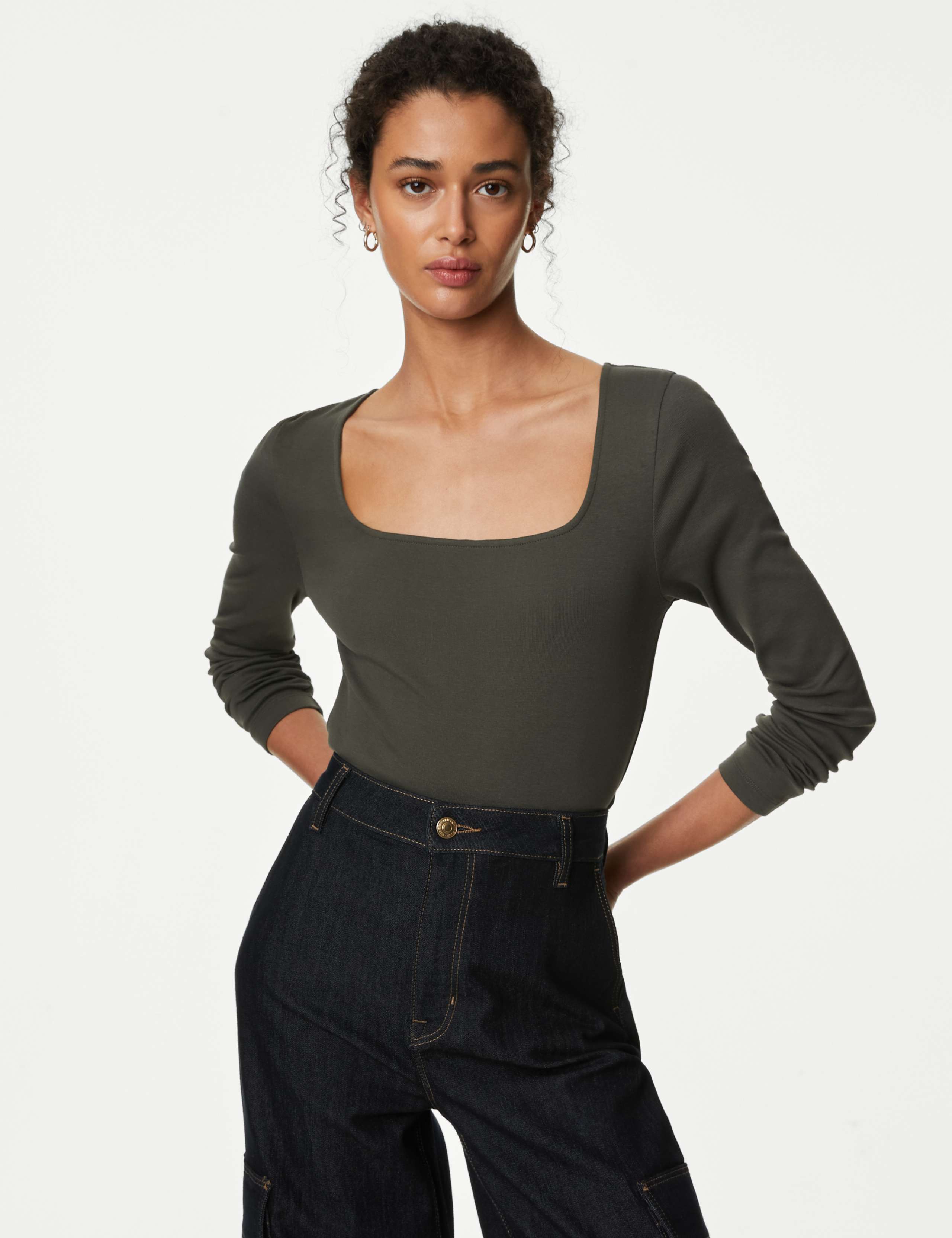 Pure Cotton Slim Fit Top 4 of 5