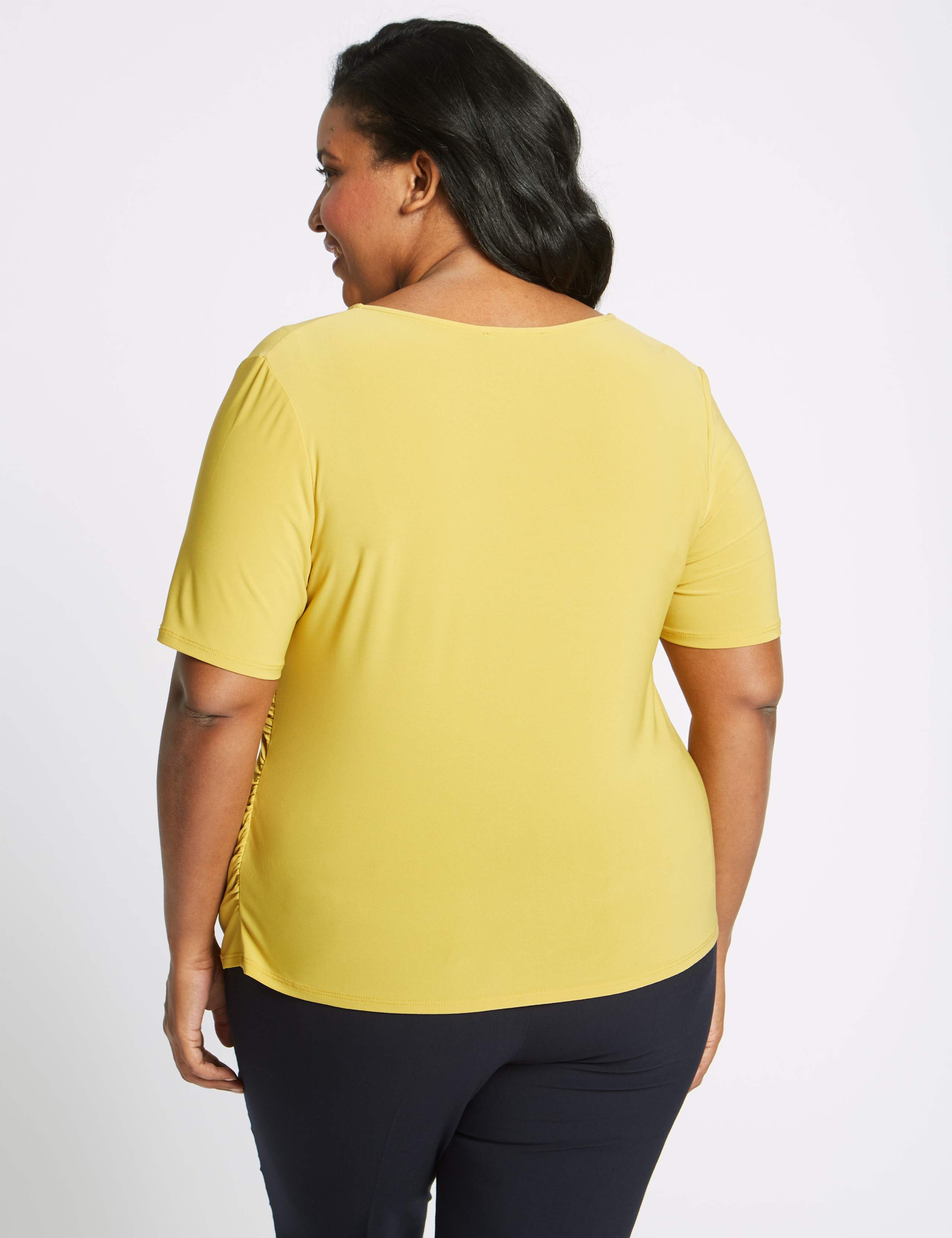 CURVE Short Sleeve Wrap Top 4 of 5