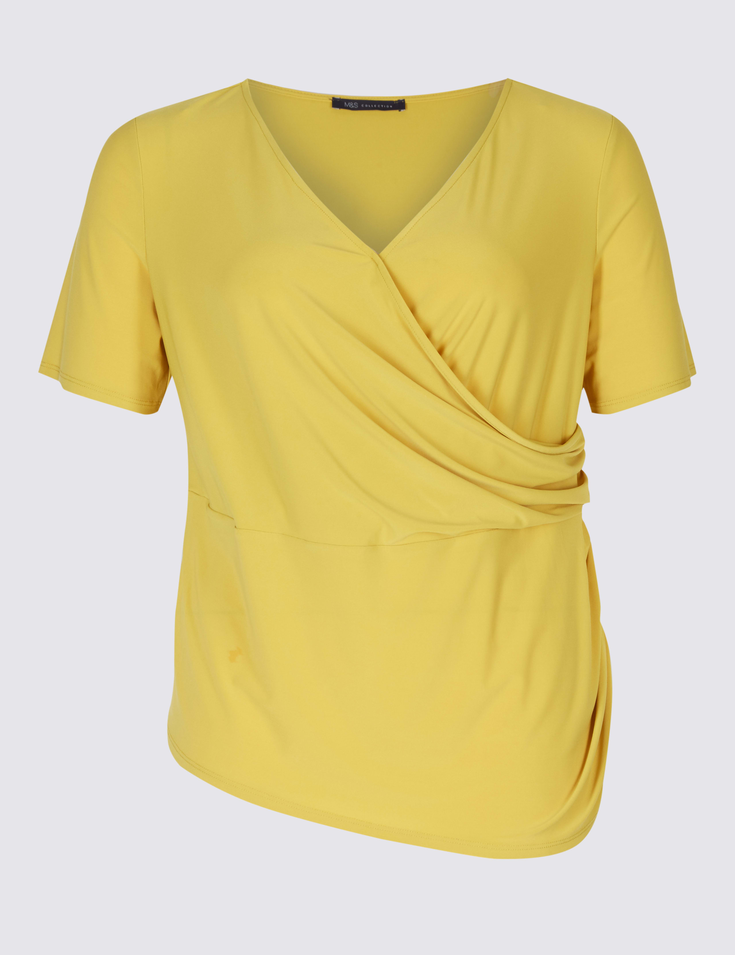 CURVE Short Sleeve Wrap Top 2 of 5