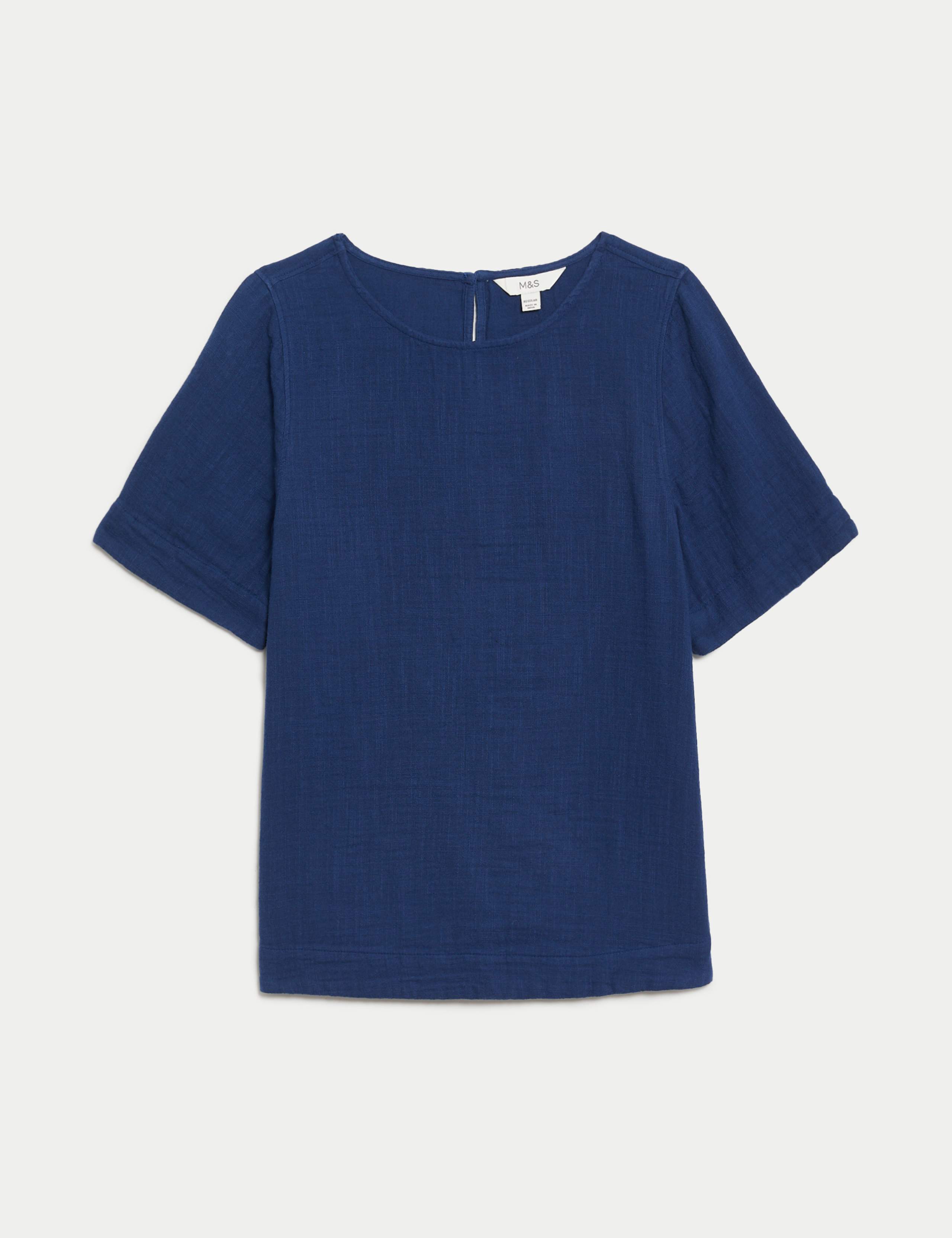 Pure Cotton Crew Neck Top 2 of 5