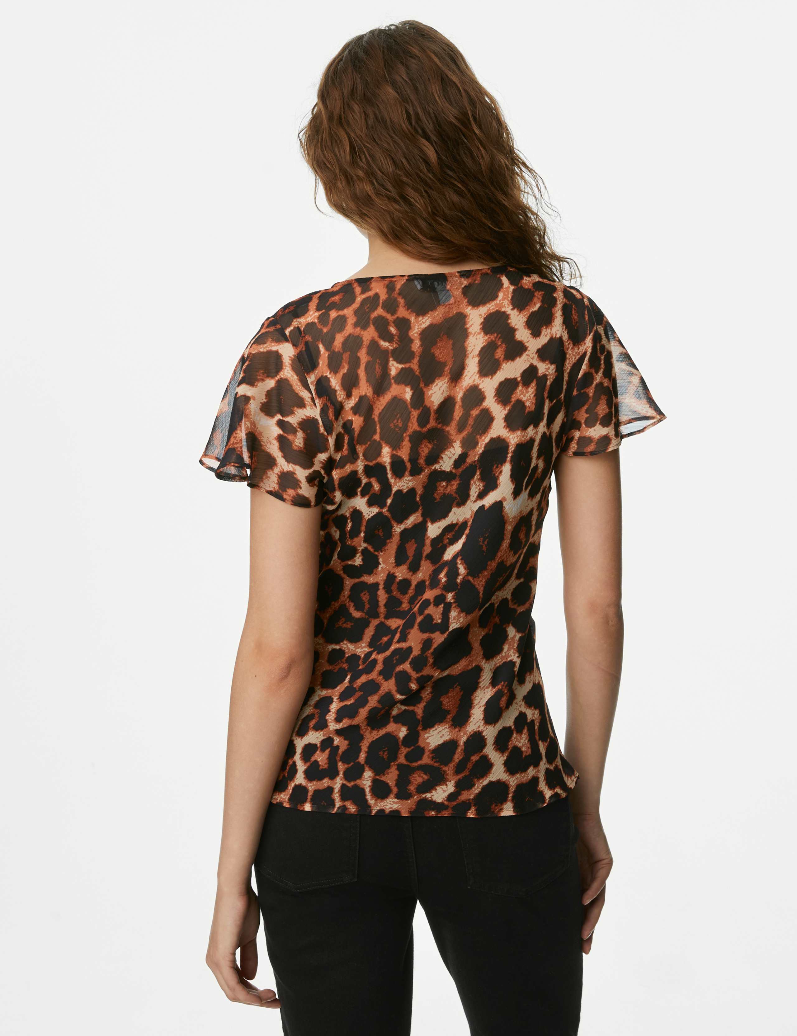Animal Print V-Neck Top 5 of 5