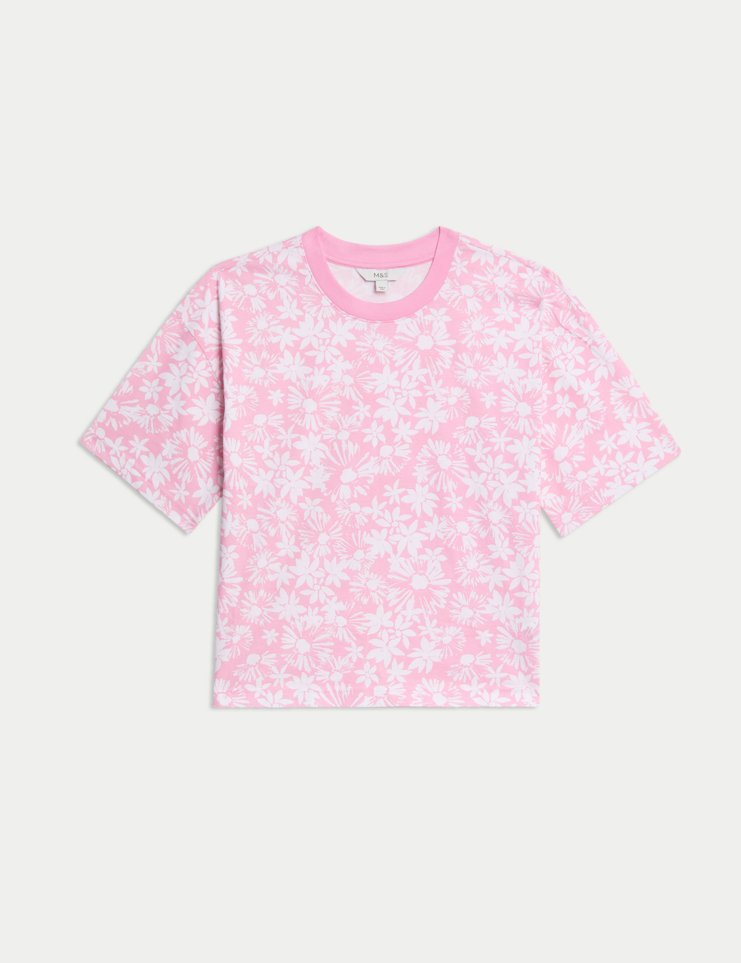 Pure Cotton Floral T-Shirt 2 of 5