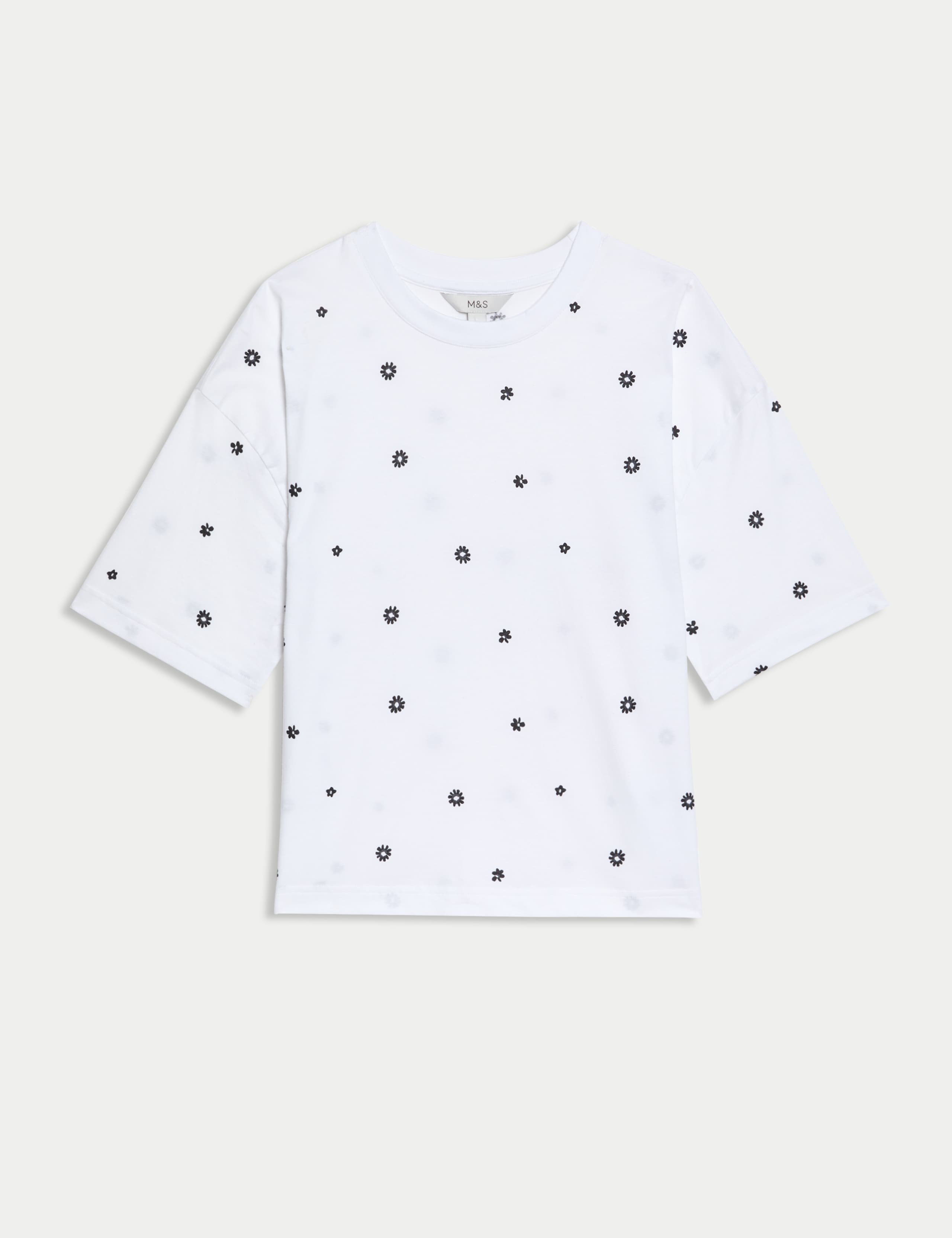 Pure Cotton Floral T-Shirt 2 of 5