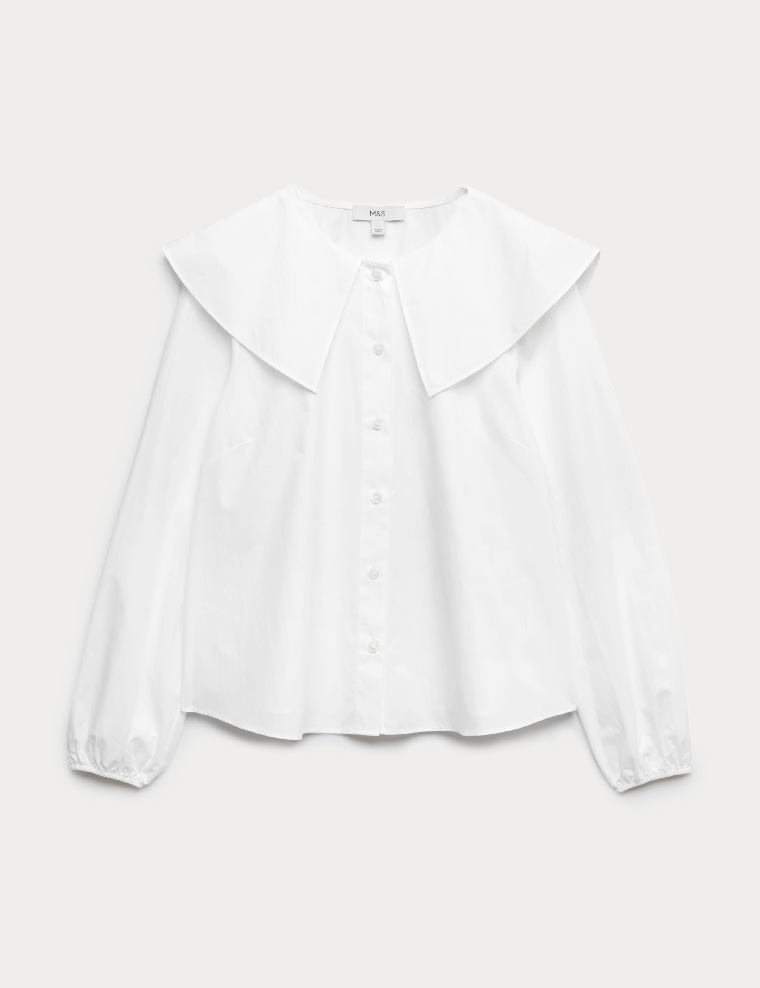 Pure Cotton Collared Blouse 1 of 1