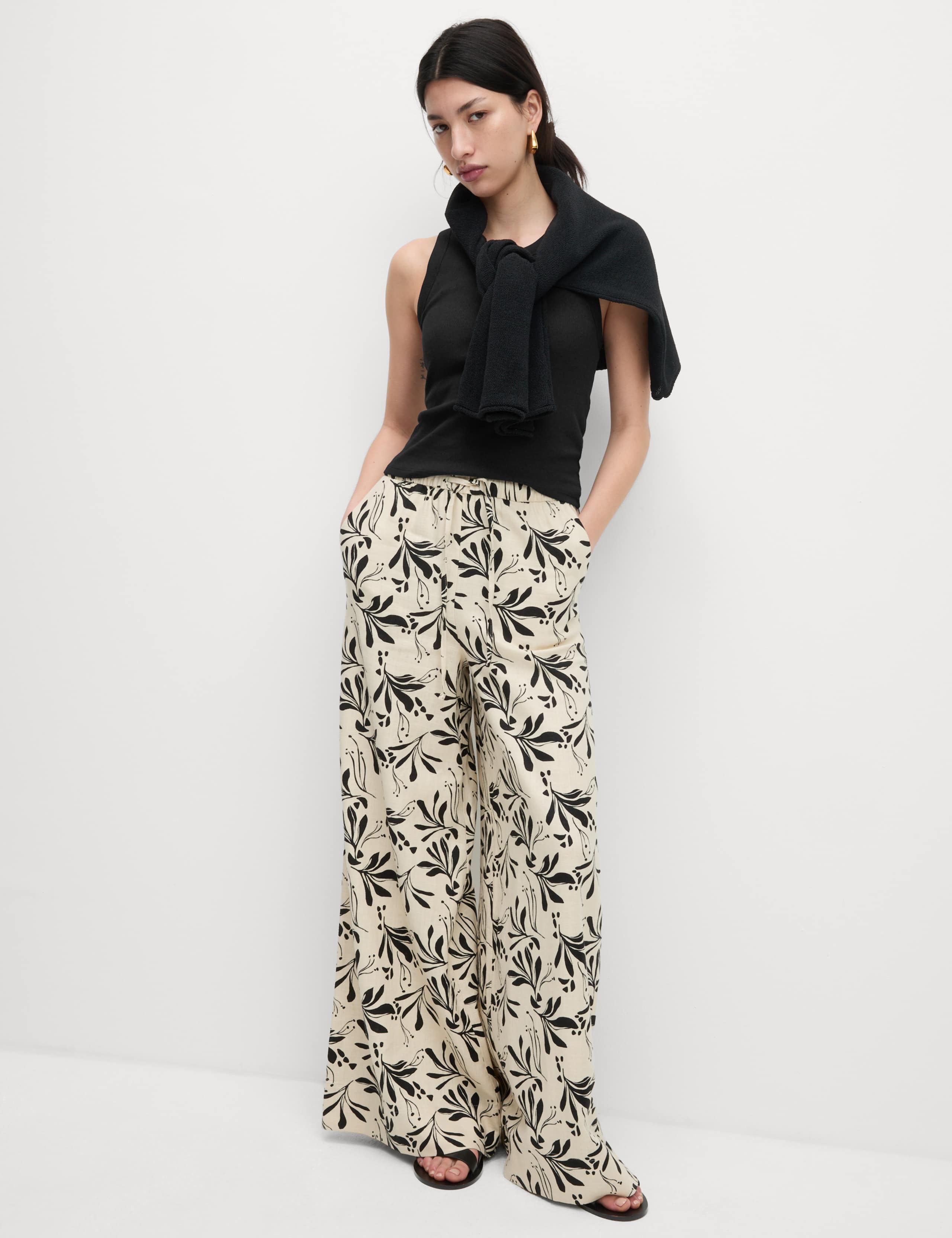 Cotton Rich Ribbed Scoop Neck Bra Vest Top 4 of 5