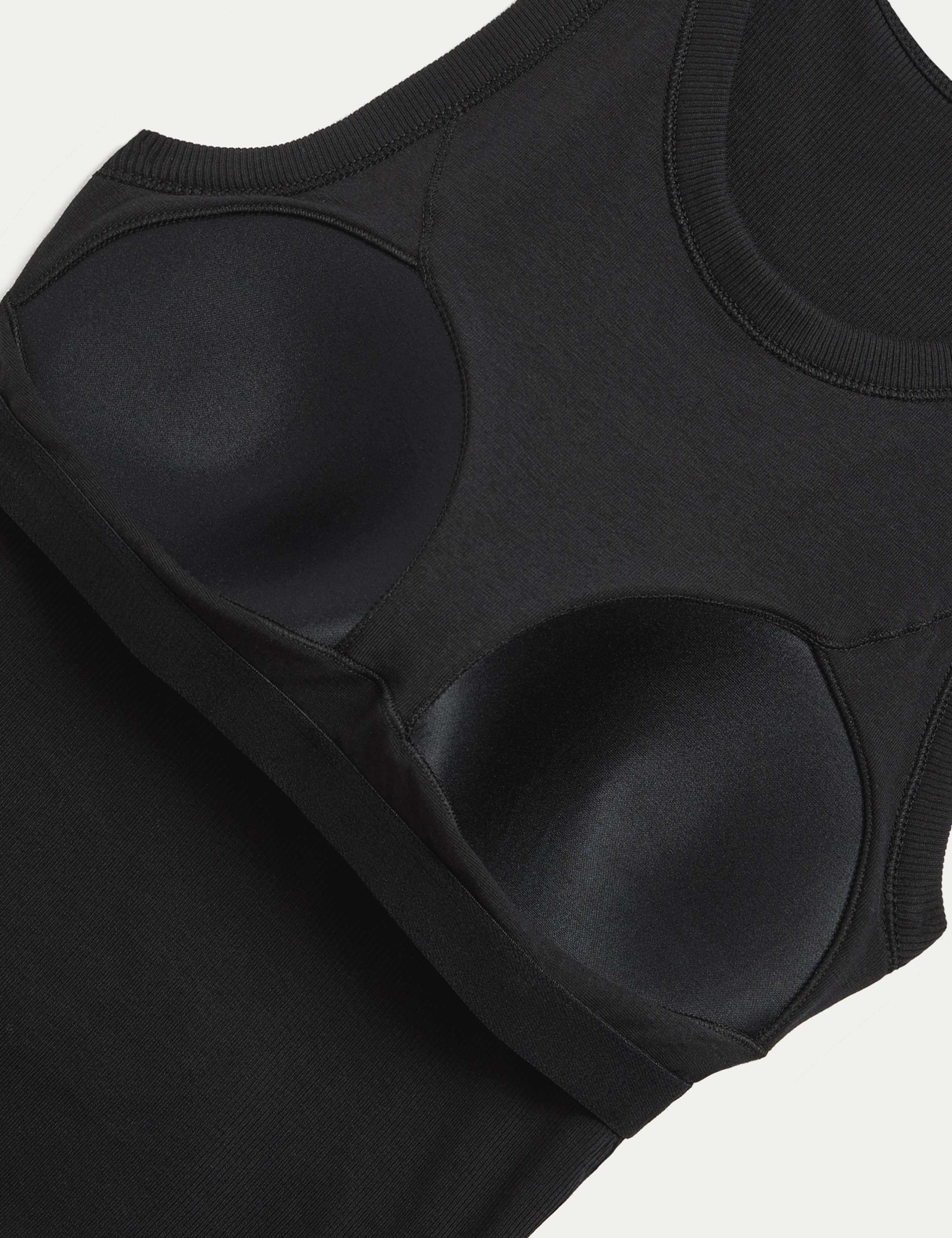 Cotton Rich Ribbed Scoop Neck Bra Vest Top 5 of 5