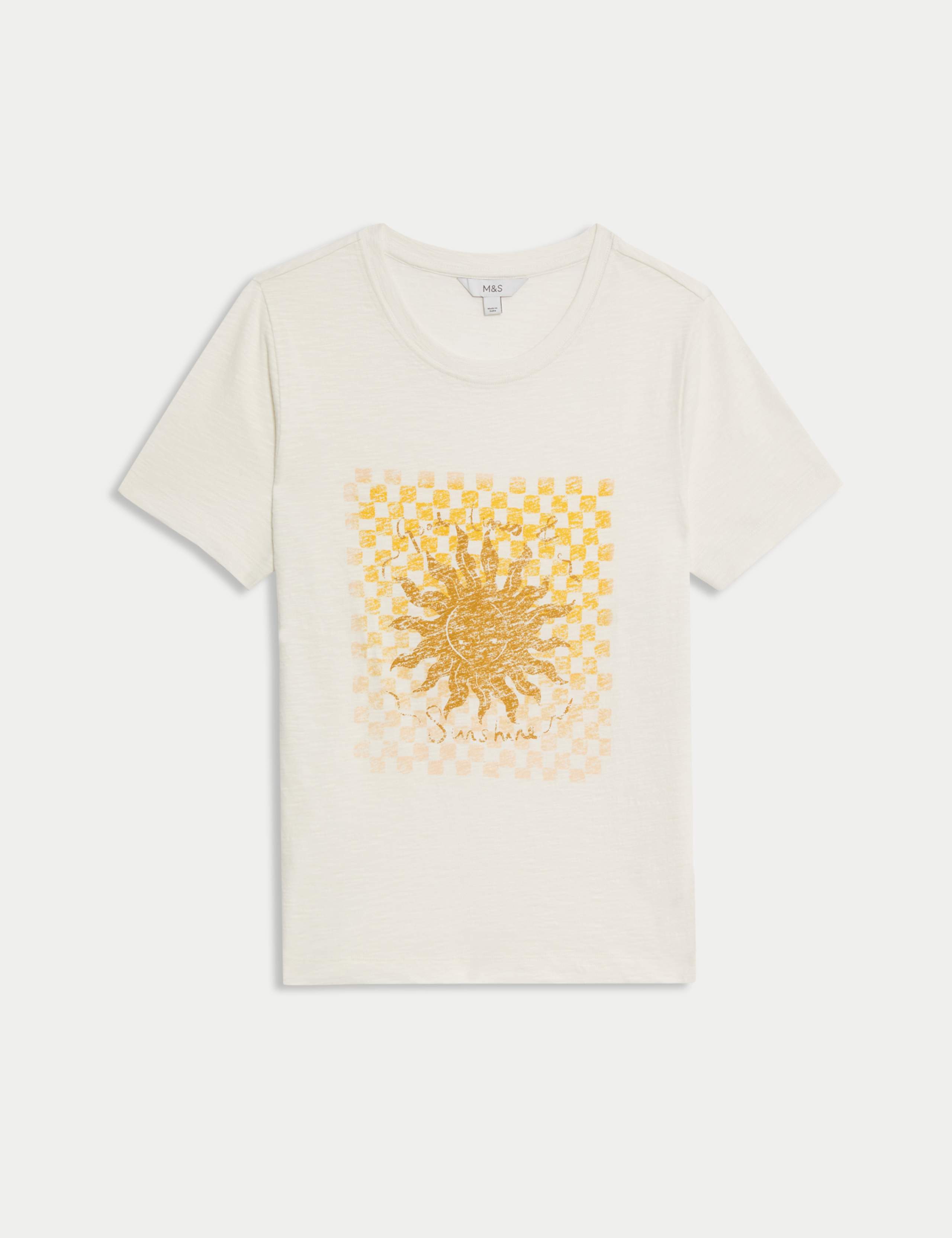 Pure Cotton Printed Graphic T-Shirt 2 of 4