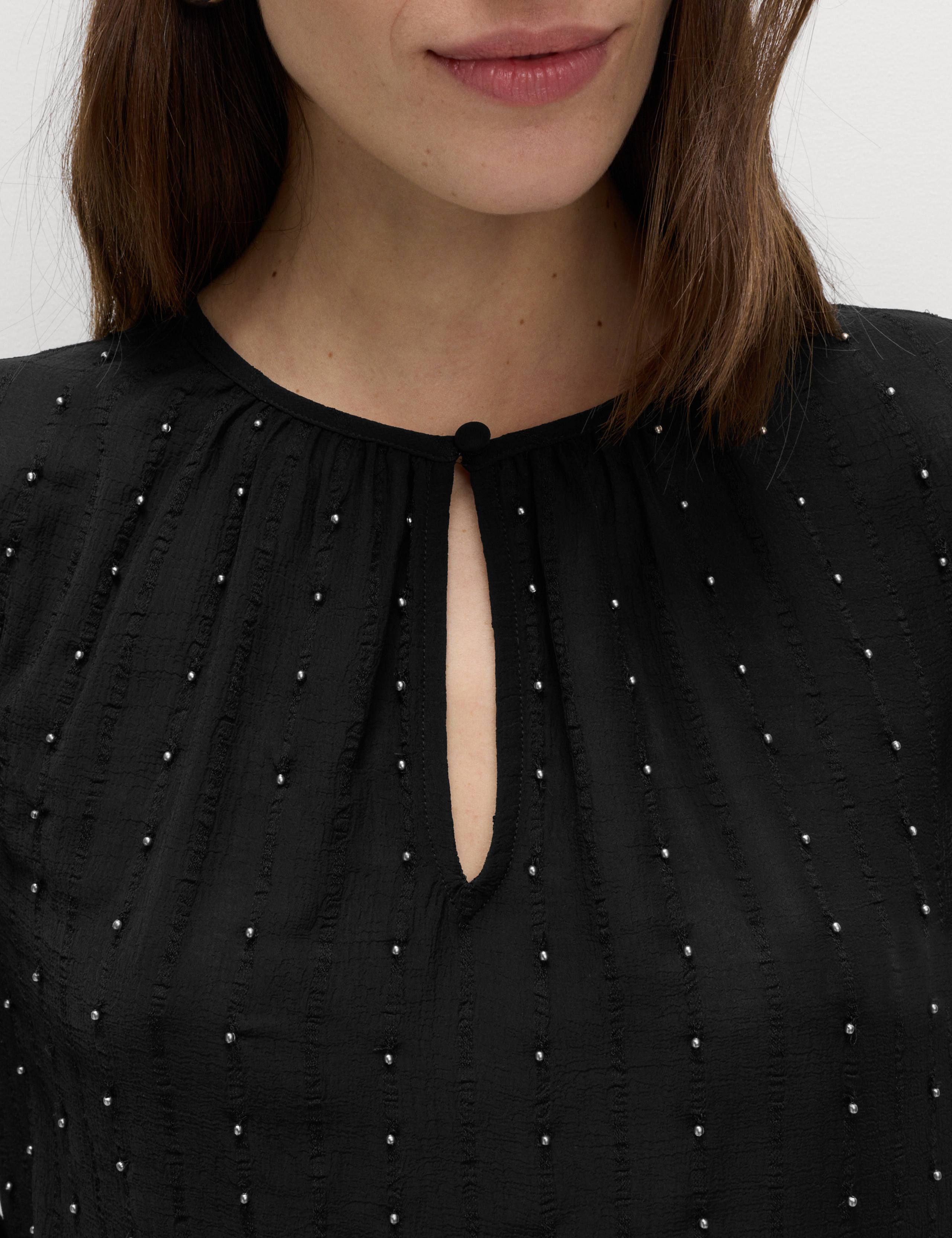 Studded Blouson Sleeve Blouse 6 of 6