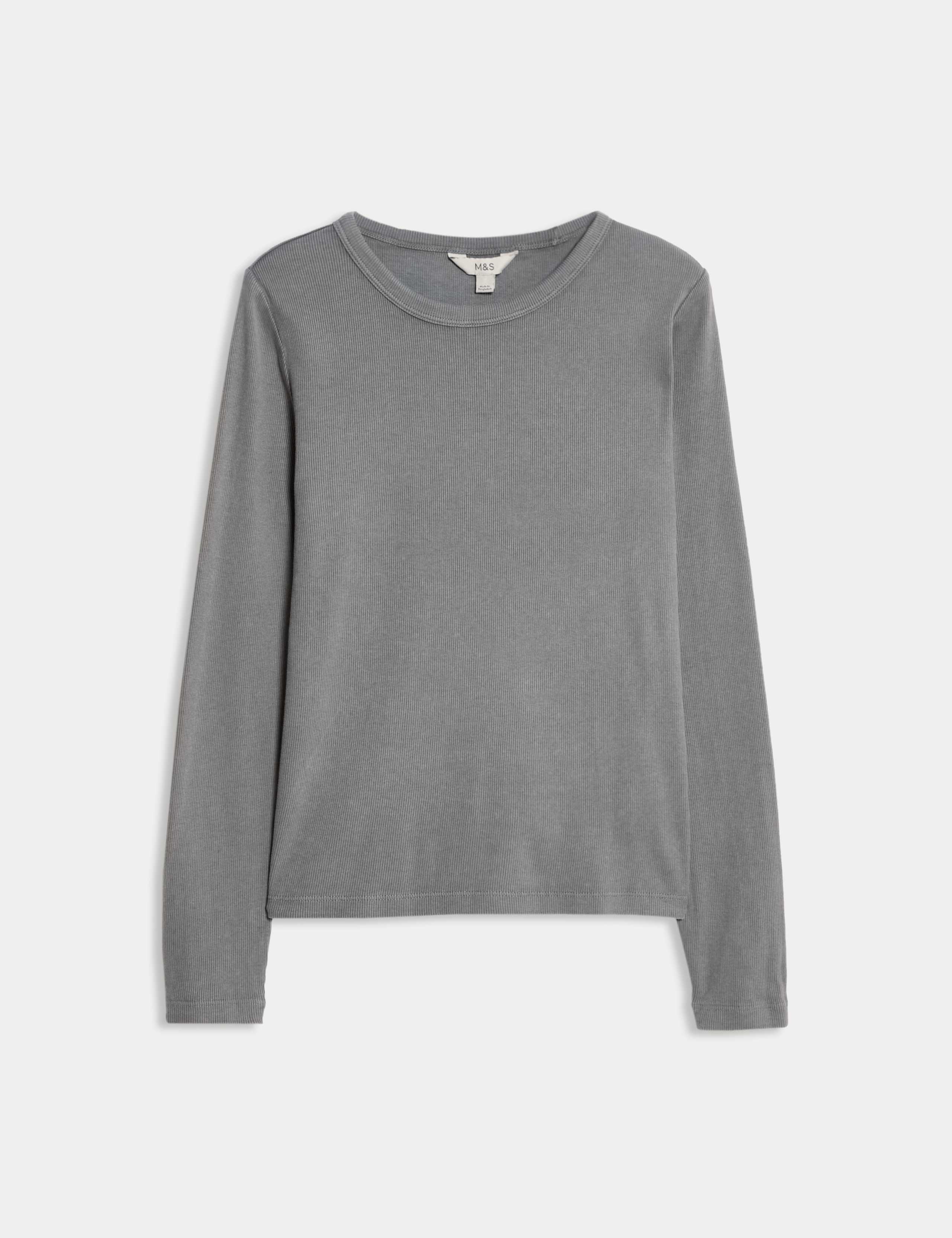 Cotton Rich Ribbed Garment Dye Top 2 of 5